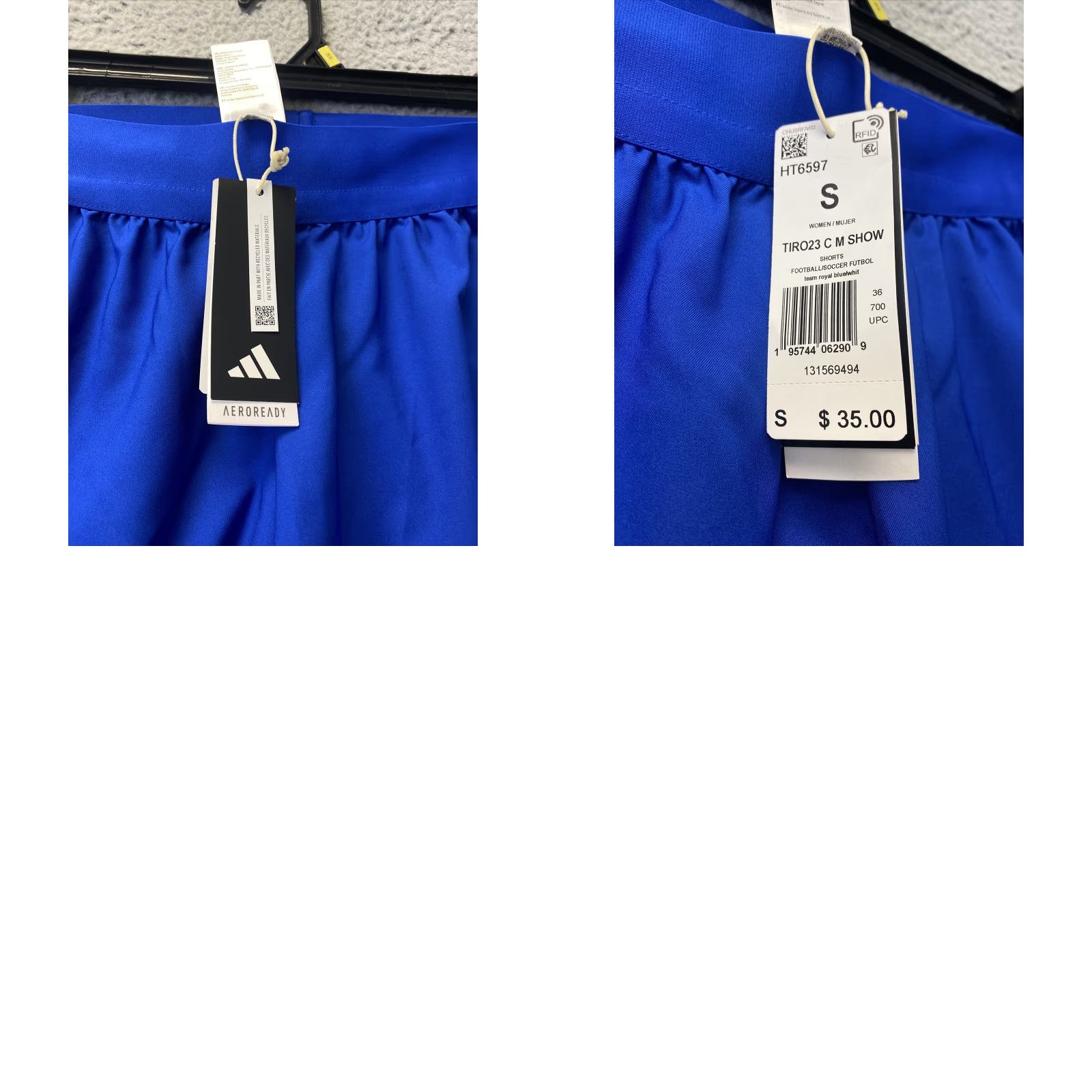 Adidas Adidas loose fit athletic running gym soccer shorts blue women’s small/105-45 Size 28" / US 6 / IT 42 - 8 Thumbnail
