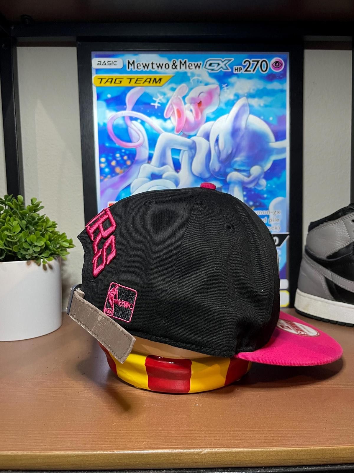 New Era San Antonio Spurs Black and Pink Strapback Hat Size ONE SIZE - 5 Thumbnail