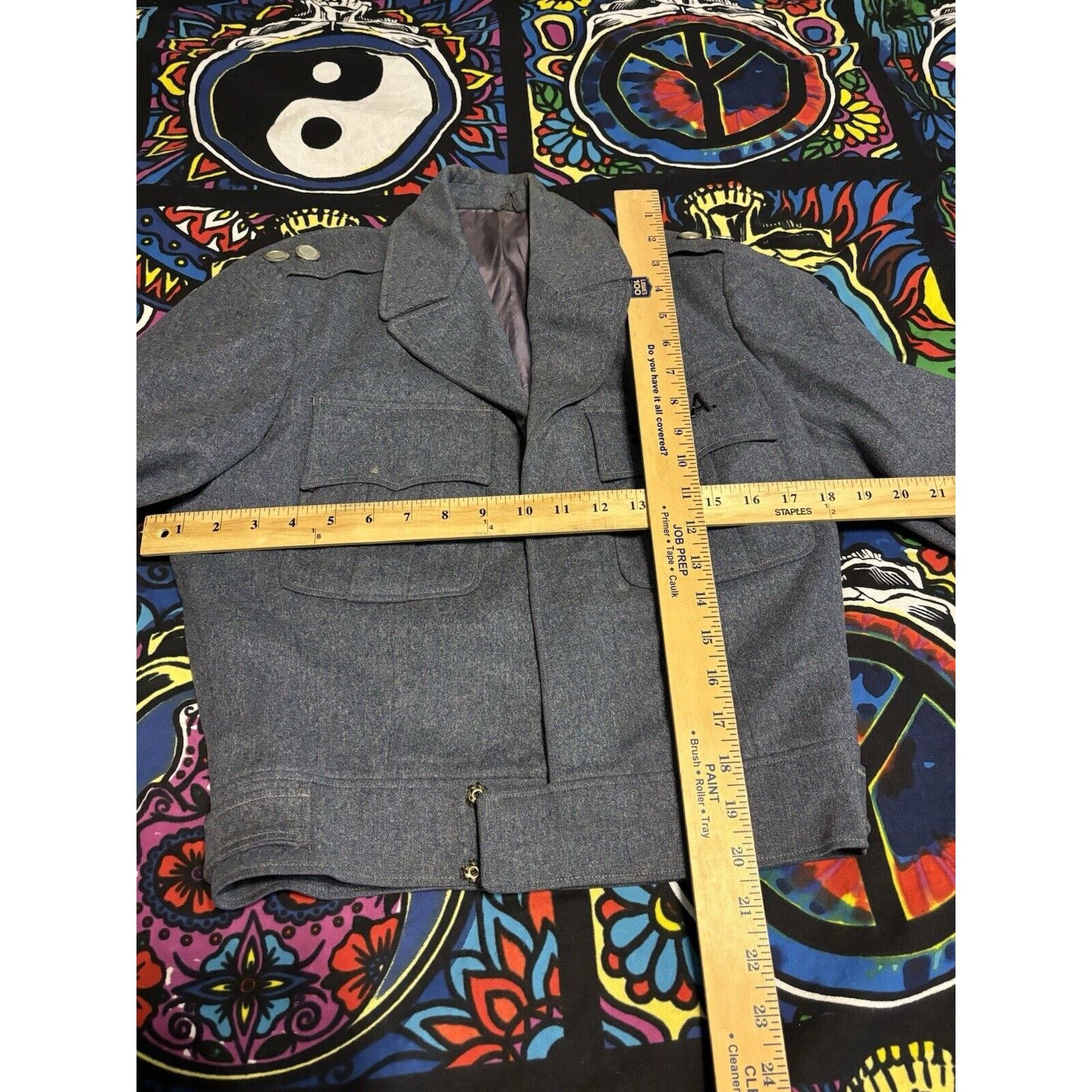 Other vintage S.M.A Talon Academy grey military 70s jacket size Size US L / EU 52-54 / 3 - 7 Thumbnail