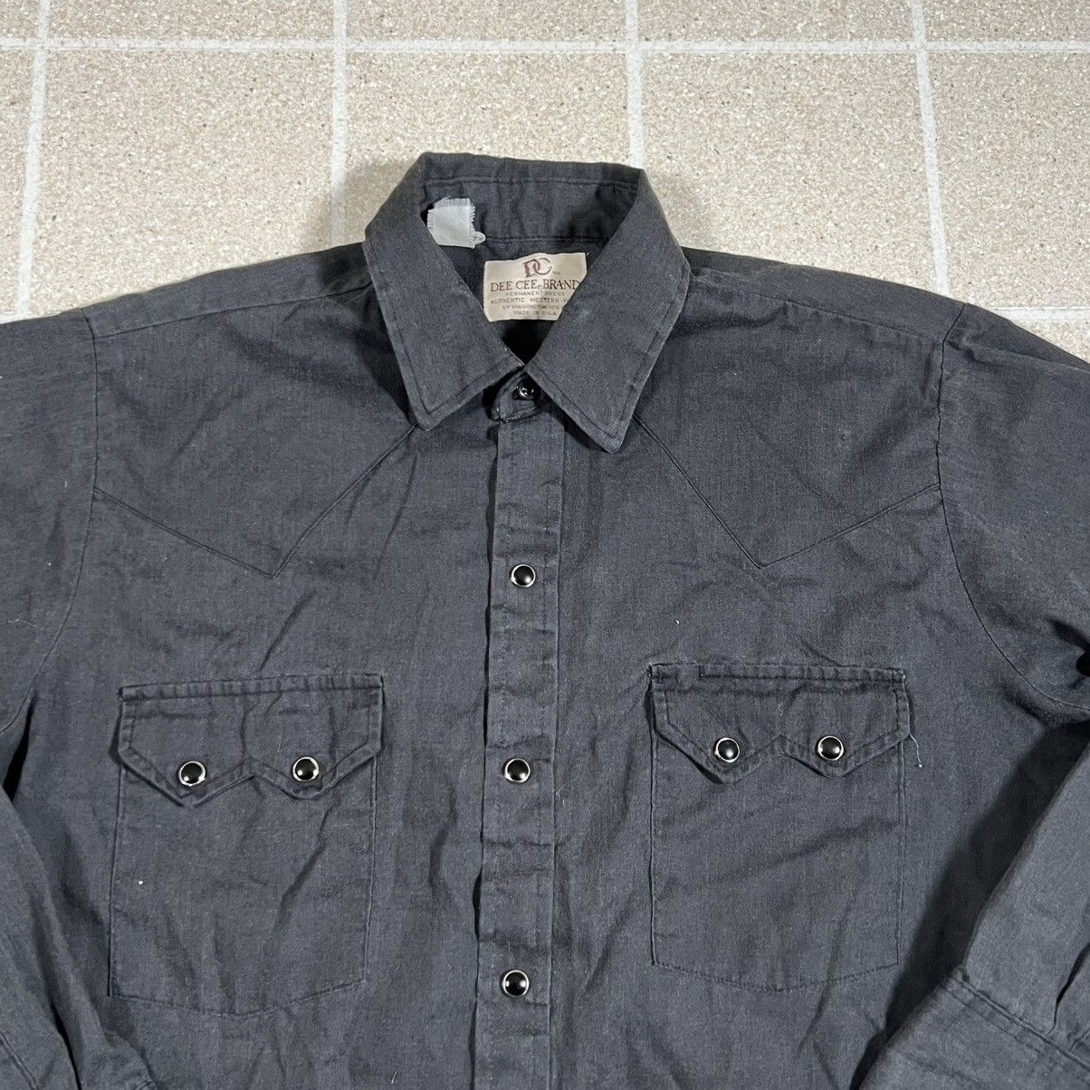 Other Dee Cee Brand Authentic Western Wear Pearl Snap Black Shirt Size US M / EU 48-50 / 2 - 2 Thumbnail