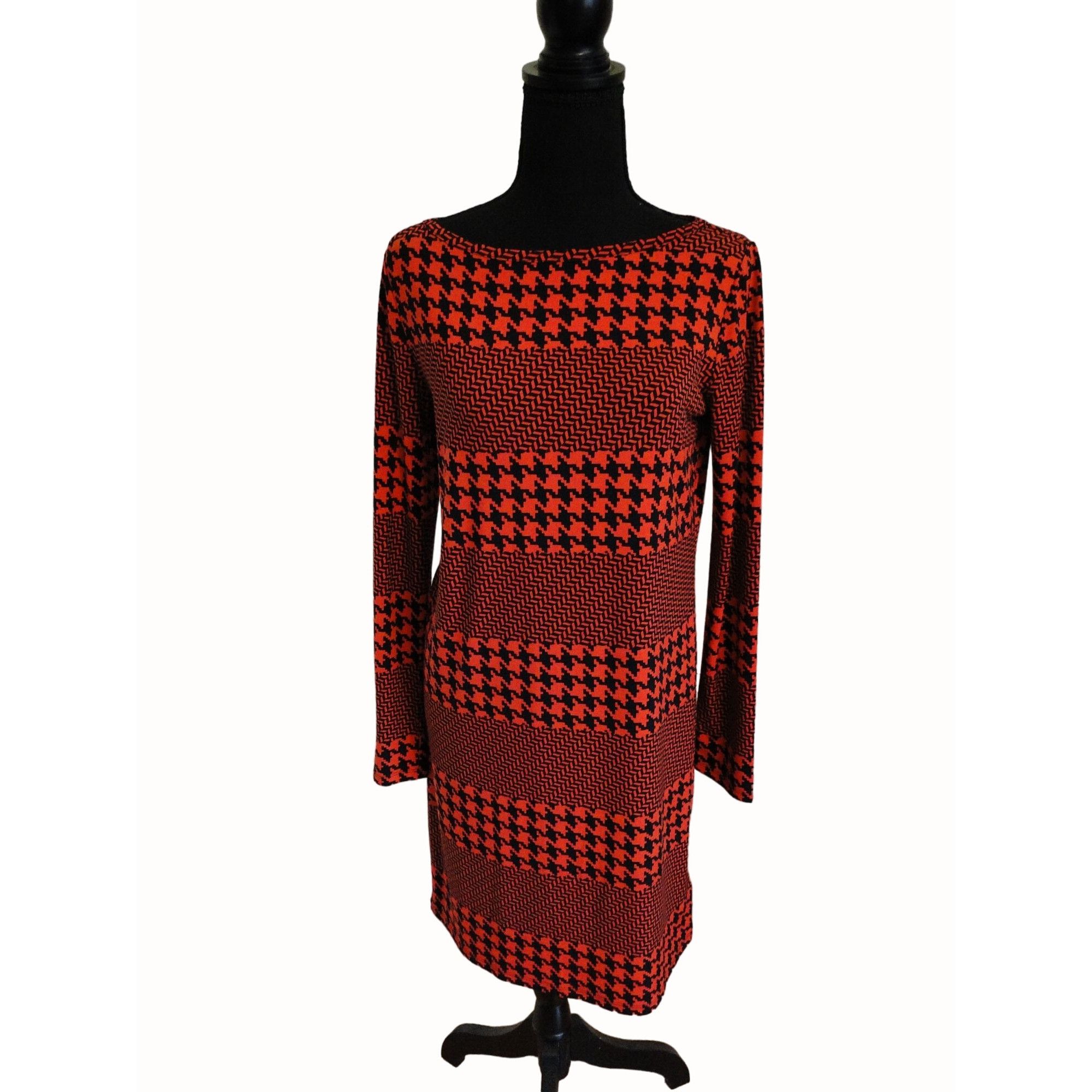 Michael Kors Michael Kors Sheath Dress Womens Small S Orange Red Black Ge Size S / US 4 / IT 40 - 1 Thumbnail