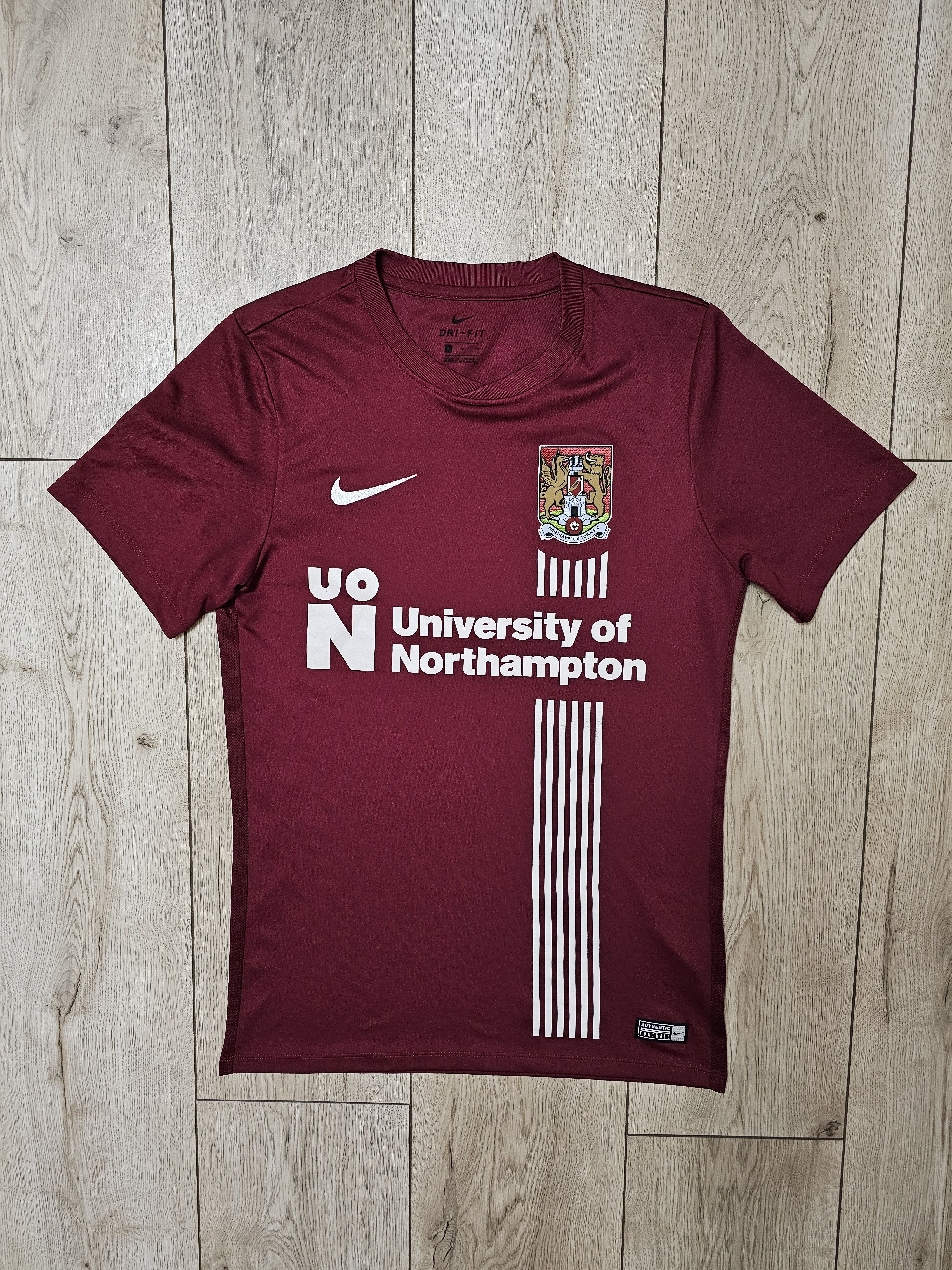Nike NORTHAMPTON TOWN 2017 2018 HOME FOOTBALL SOCCER JERSEY Size US S / EU 44-46 / 1 - 1 Thumbnail