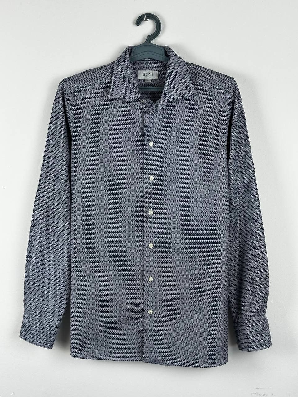 Eton Eton Shirt Contemporary Fit Blue Pattern Size 42 Size US L / EU 52-54 / 3 - 2 Thumbnail