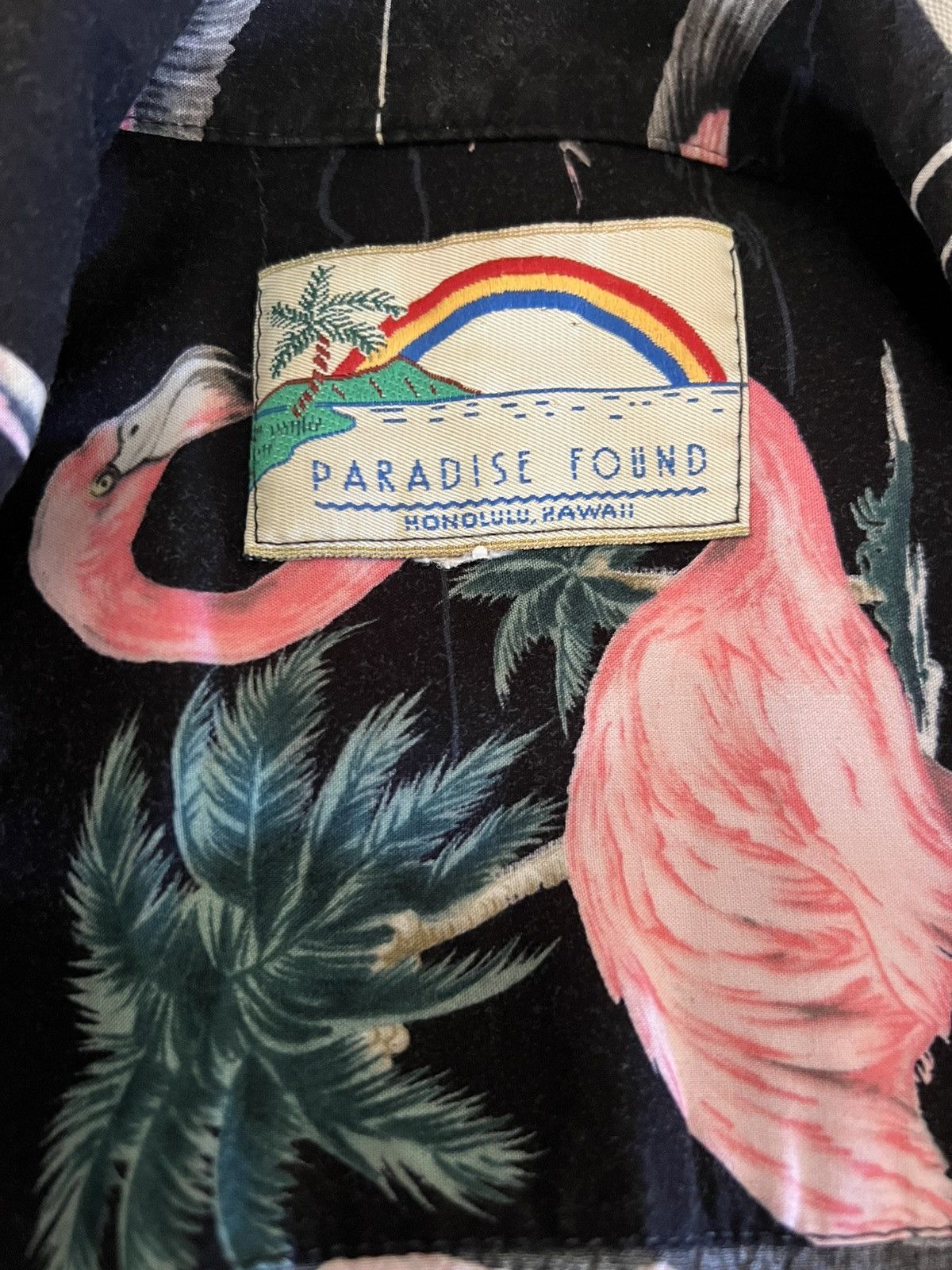 Paradise Found Vintage Pink Flamingo Hawaiian Shirt - Harry Styles Size US XL / EU 56 / 4 - 6 Thumbnail