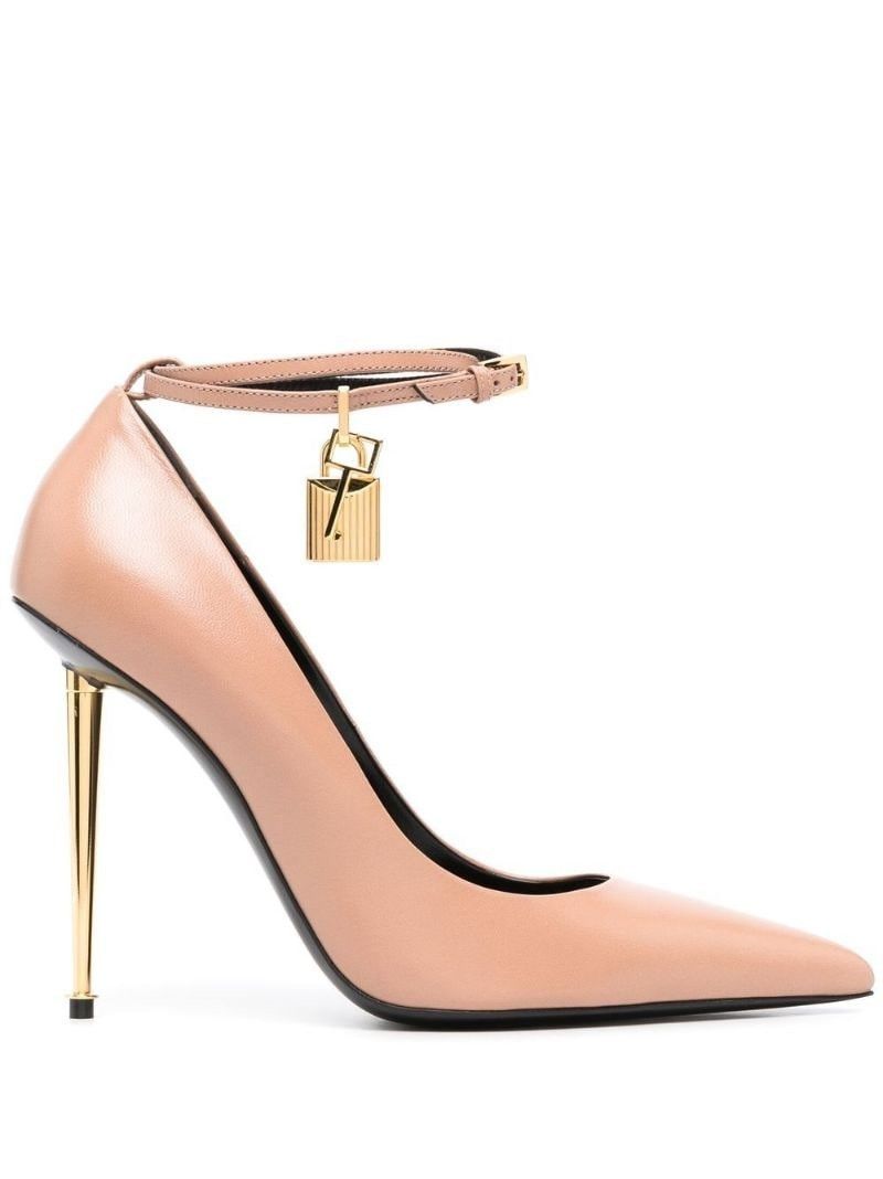 Tom Ford o1loc1c0525 Padlock Pointed Toe Pumps in Pink Size US 8 / IT 38 - 1 Thumbnail
