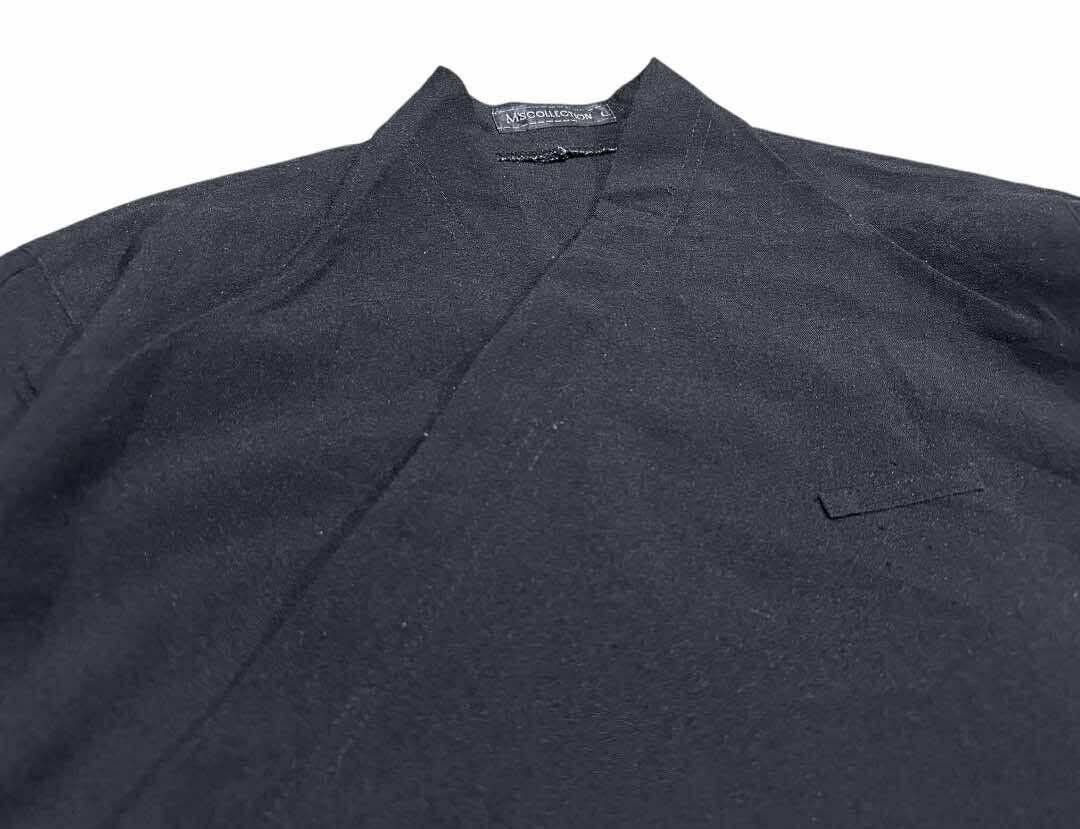 Japanese Brand 🔥Vintage M’s Collection Kimono Shirt Diagonal Hidden Buttons Size US L / EU 52-54 / 3 - 8 Thumbnail