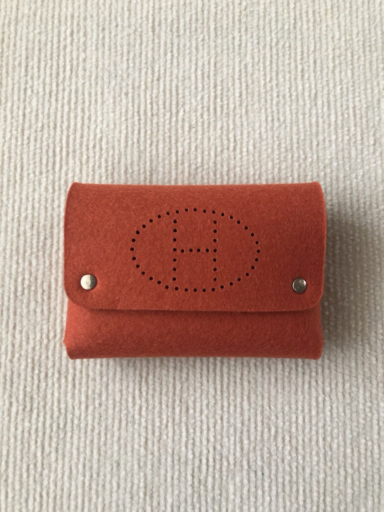 Hermes Hermes Evelyne Etui Cartes Wool Holder Pouch Case Wallet Size ONE SIZE - 3 Thumbnail