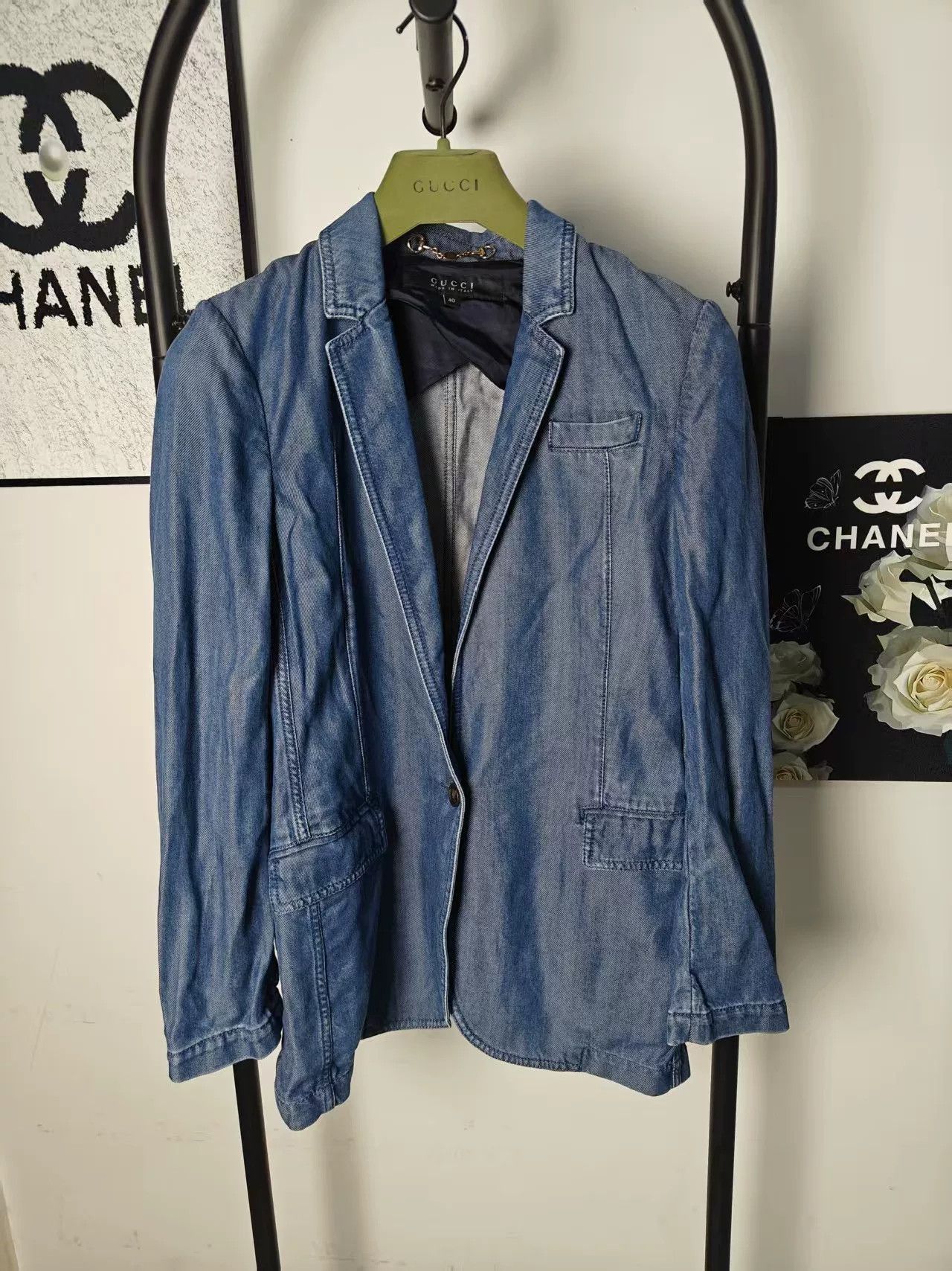 Gucci Authentic Gucci Denim Jacket Size US S / EU 44-46 / 1 - 1 Thumbnail