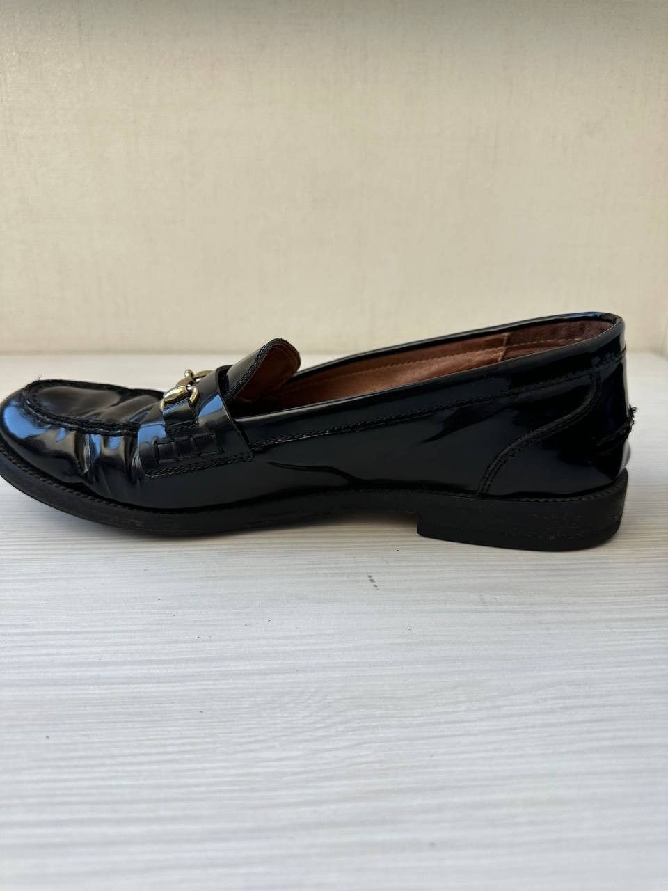 Leather × Russell & Bromley Russell & Bromley Patent Leather Loafers Horsebit Italy Size US 7 / EU 40 - 5 Thumbnail