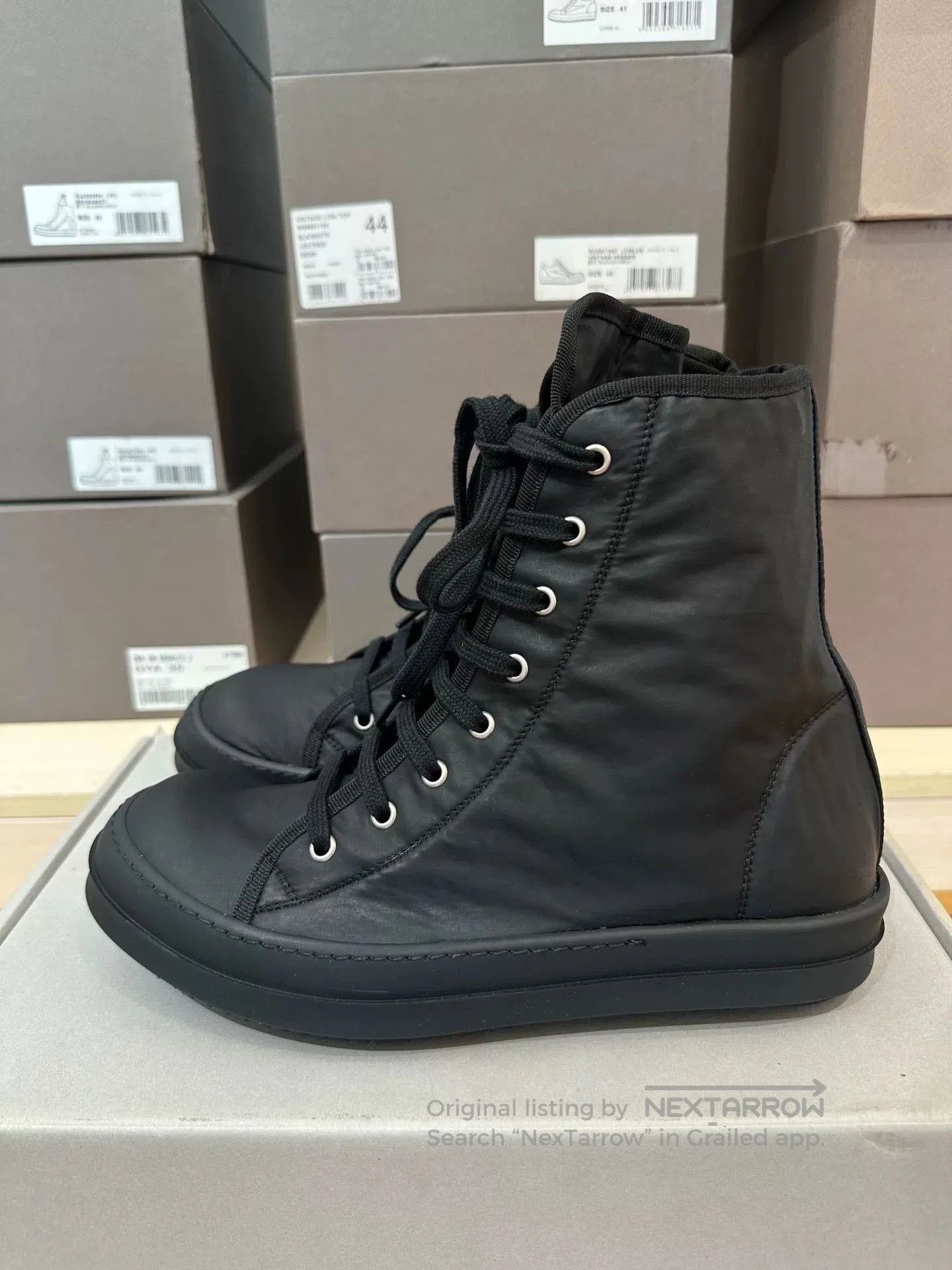 Rick Owens Drkshdw Rick Owens DRKSHDW High-Top Sneakers. Size US 8 / EU 41 - 3 Thumbnail