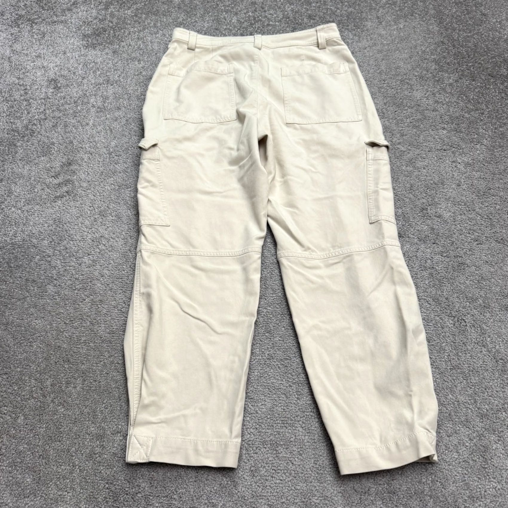 Banana Republic Banana Republic Cargo Tapered Utility Pants Womens 8 Beige High Rise Casual Size 30" / US 8 / IT 44 - 2 Thumbnail