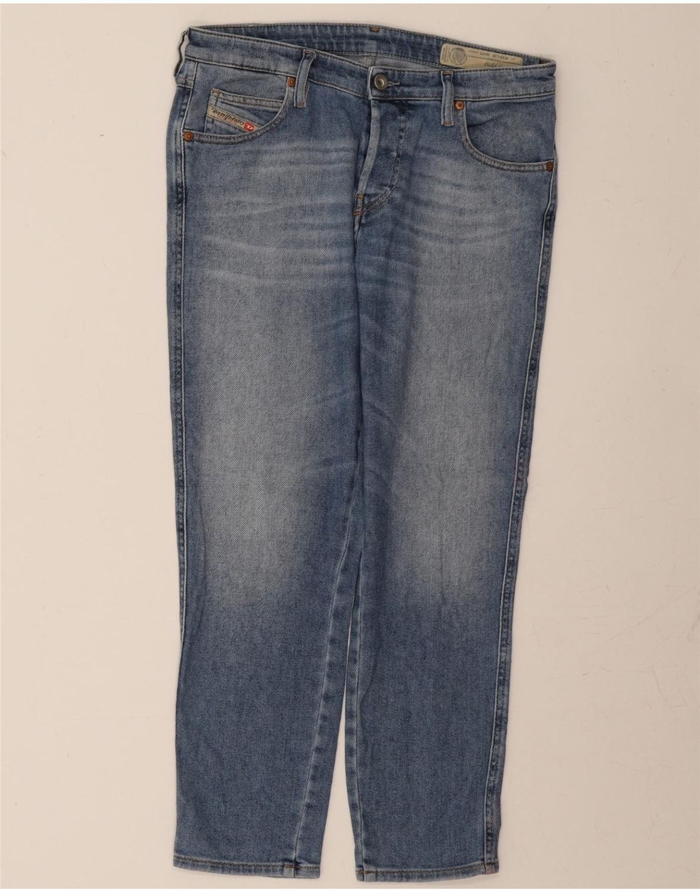 Diesel Womens Babhila Slim Regular Skinny Jeans W29 L26 Blue Cotton Size 42" / US 20 - 1 Thumbnail
