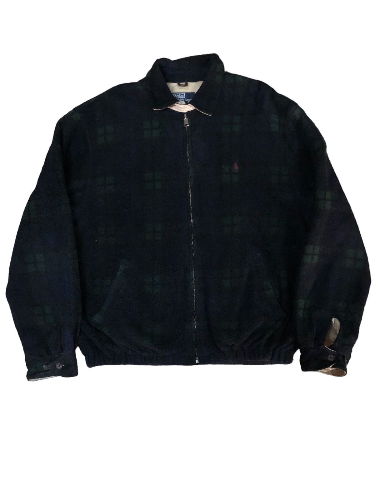 Polo Ralph Lauren × RRL Ralph Lauren Vintage Polo Ralph Lauren Fleece Check Jacket Size US L / EU 52-54 / 3 - 1 Thumbnail