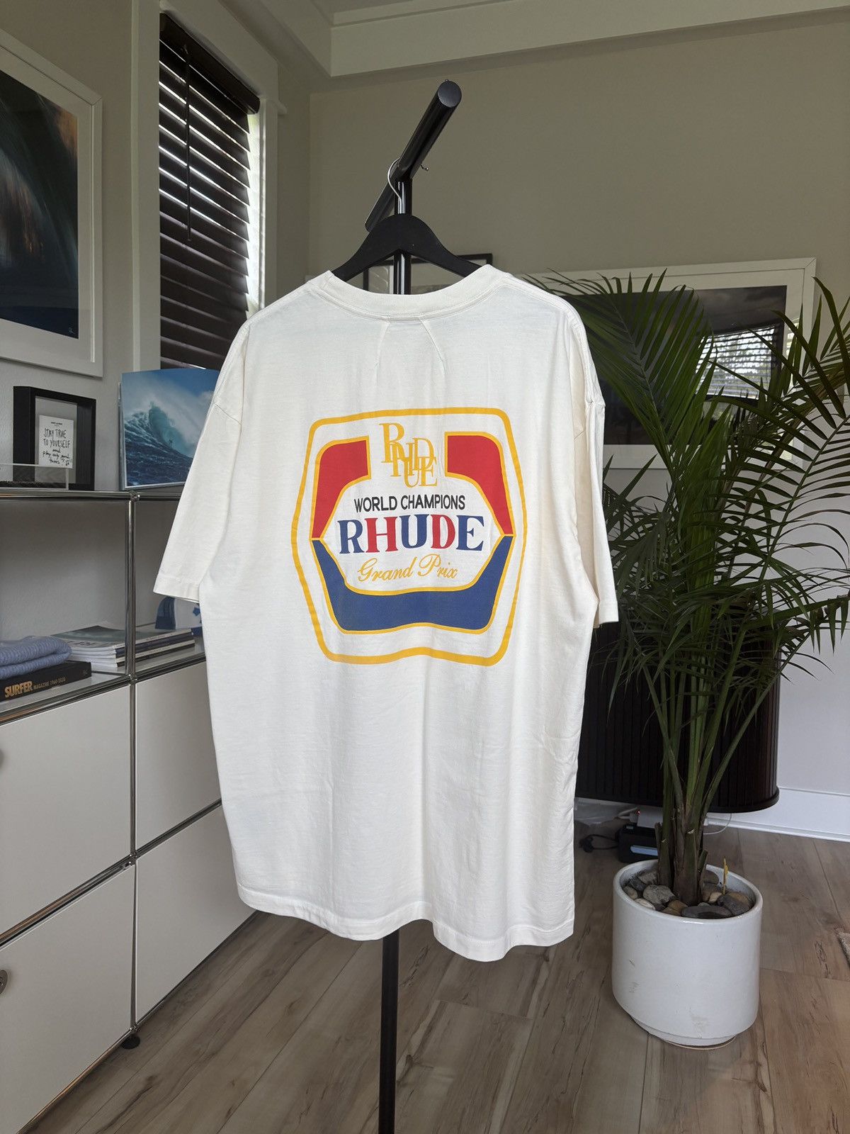 Rhude RHUDE WORLDWIDE LOGO TEE Size US XL / EU 56 / 4 - 2 Thumbnail