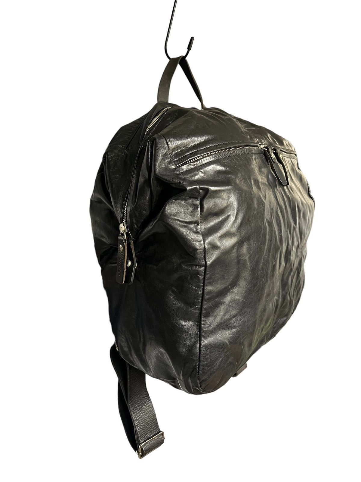 M0851 M0851 Leather Square Backpack Size ONE SIZE - 2 Thumbnail