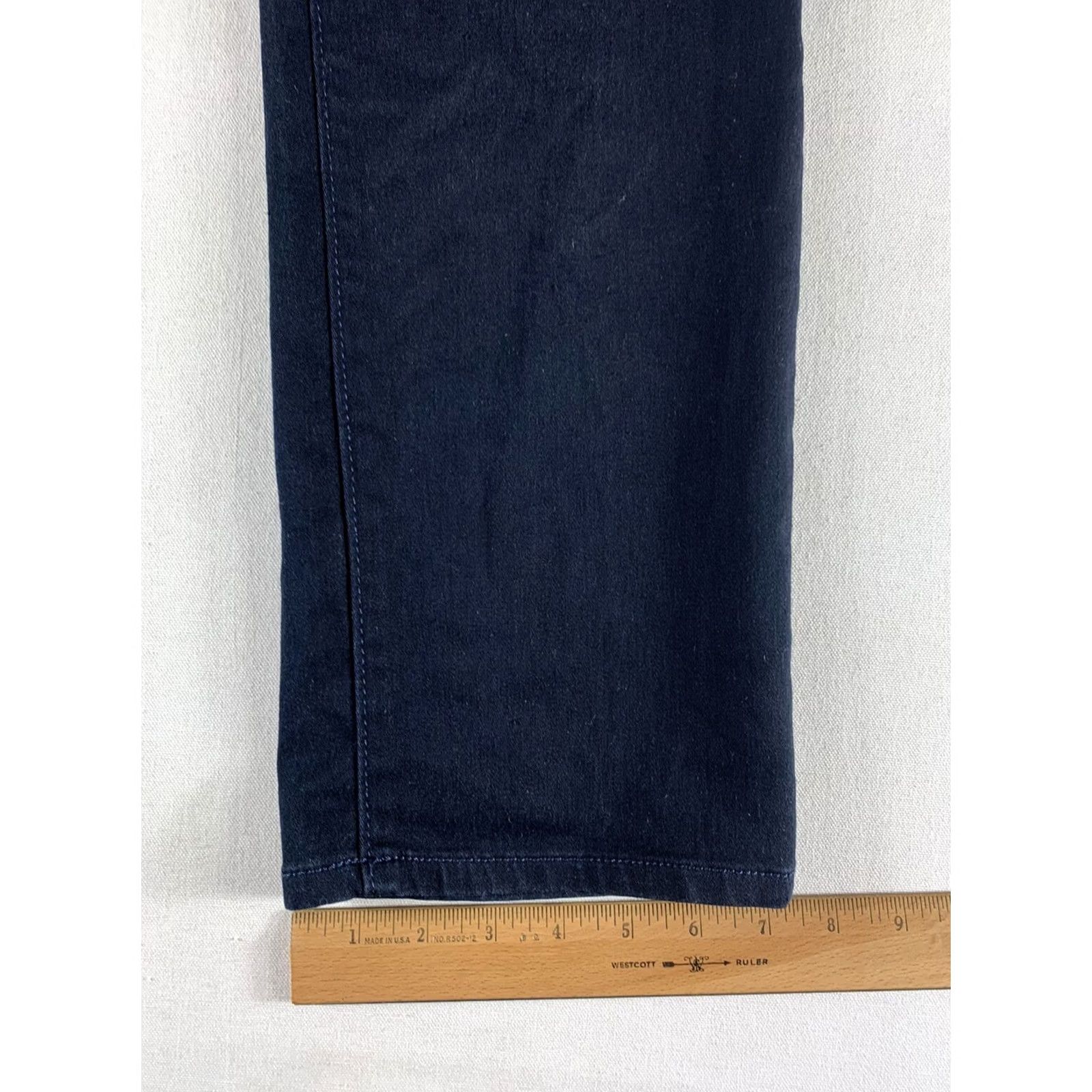 Gloria Vanderbilt VINTAGE Gloria Vanderbilt Saide Slim Jeans WOMENS Size 12 Dark Blue 34x30 Slim Straight Pockets Belt Loops Denim Cotton Size 34" / US 12 / IT 48 - 3 Thumbnail