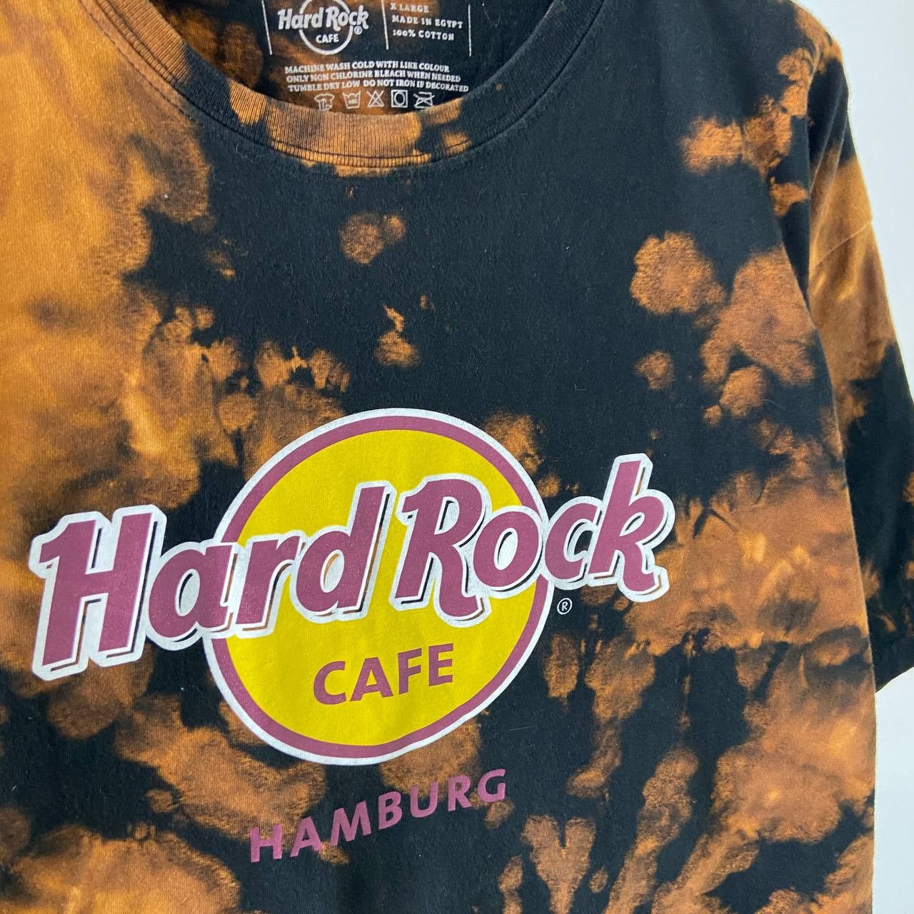 Hard Rock Cafe Hard Rock Cafe Hamburg Vintage Tie Dye T-Shirt Size US XL / EU 56 / 4 - 3 Thumbnail