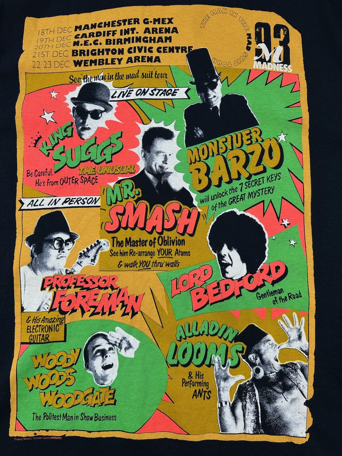 Band Tees × Vintage Vintage 90s MADNESS tee band Ska Tour Tshirt Size US XL / EU 56 / 4 - 5 Thumbnail