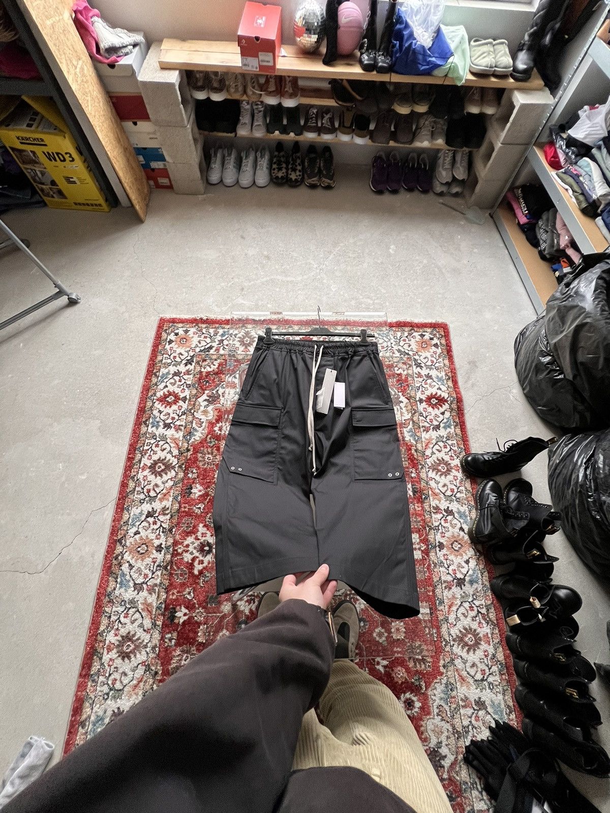 Rick Owens × Rick Owens Drkshdw SS24 Rick Owens Cargo Cropped Pants Size US 36 / EU 52 - 7 Thumbnail