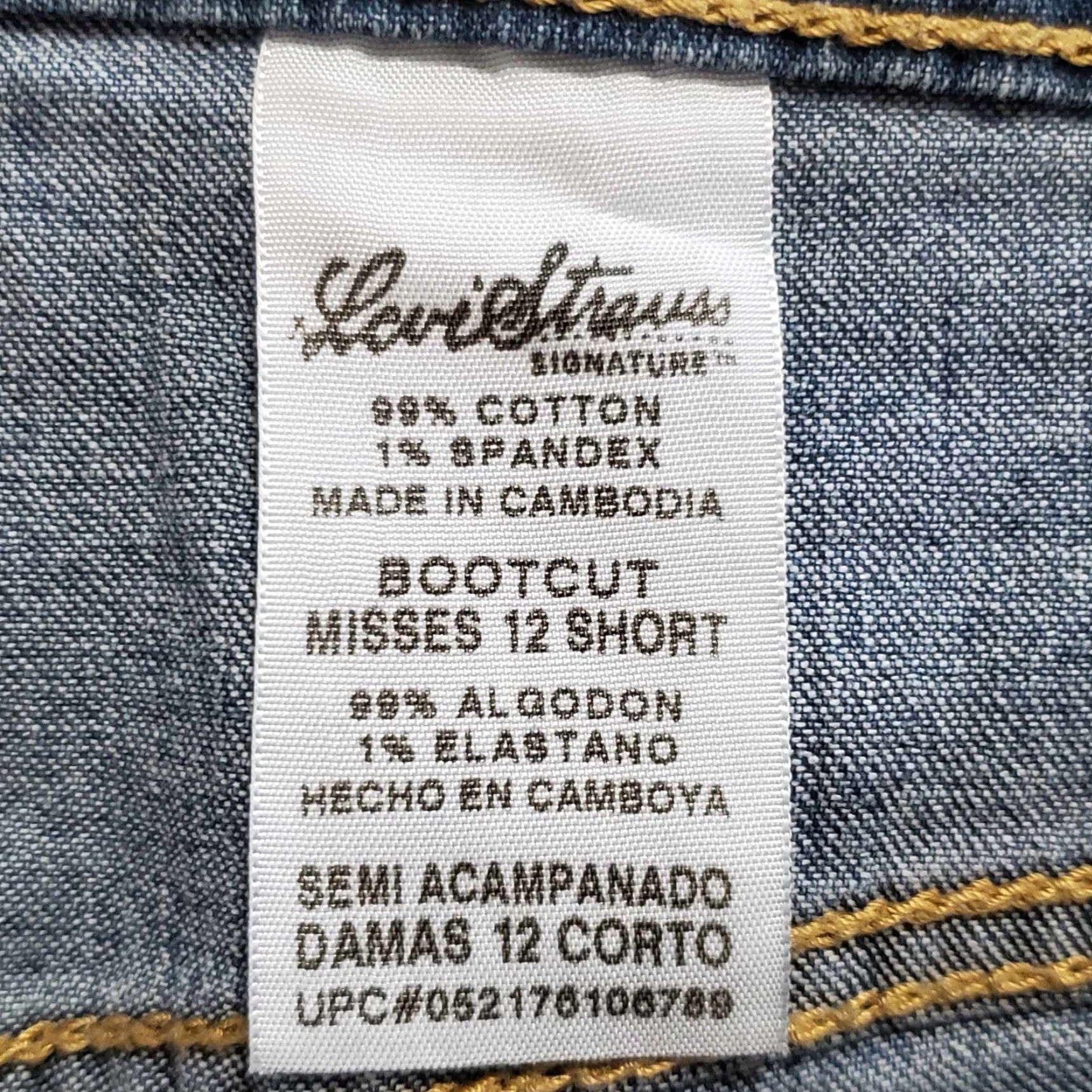 Vintage Levis Strauss Signature Misses Jeans Boot Cut 12 Short Size 34" / US 12 / IT 48 - 4 Thumbnail