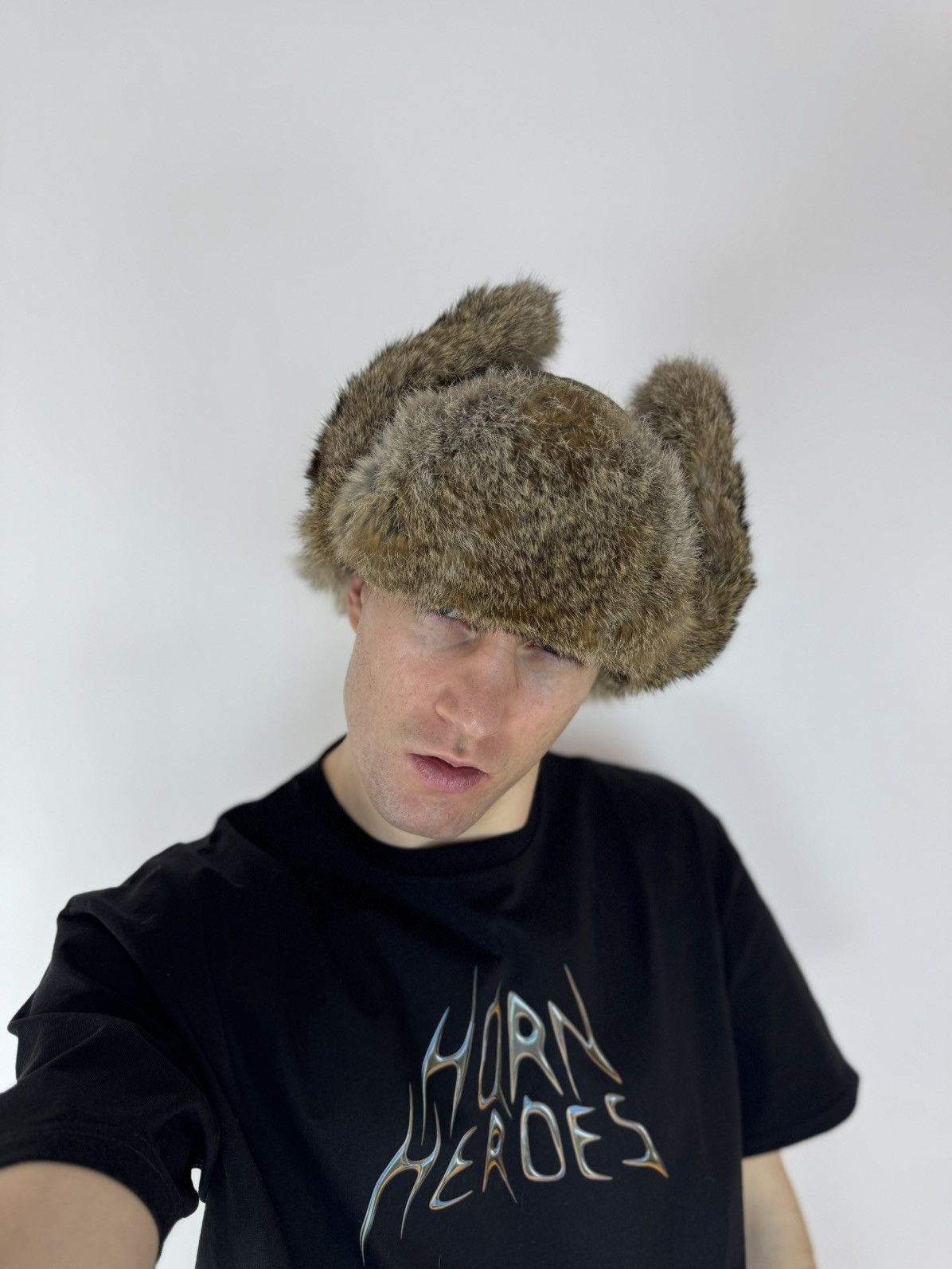 Other Vintage Army Ushanka Winter Fur Hat, Tyler The Creator Size ONE SIZE - 2 Thumbnail