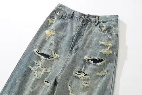 Other Baggy Distressed Denim Jeans Size US 30 / EU 46 - 2 Thumbnail