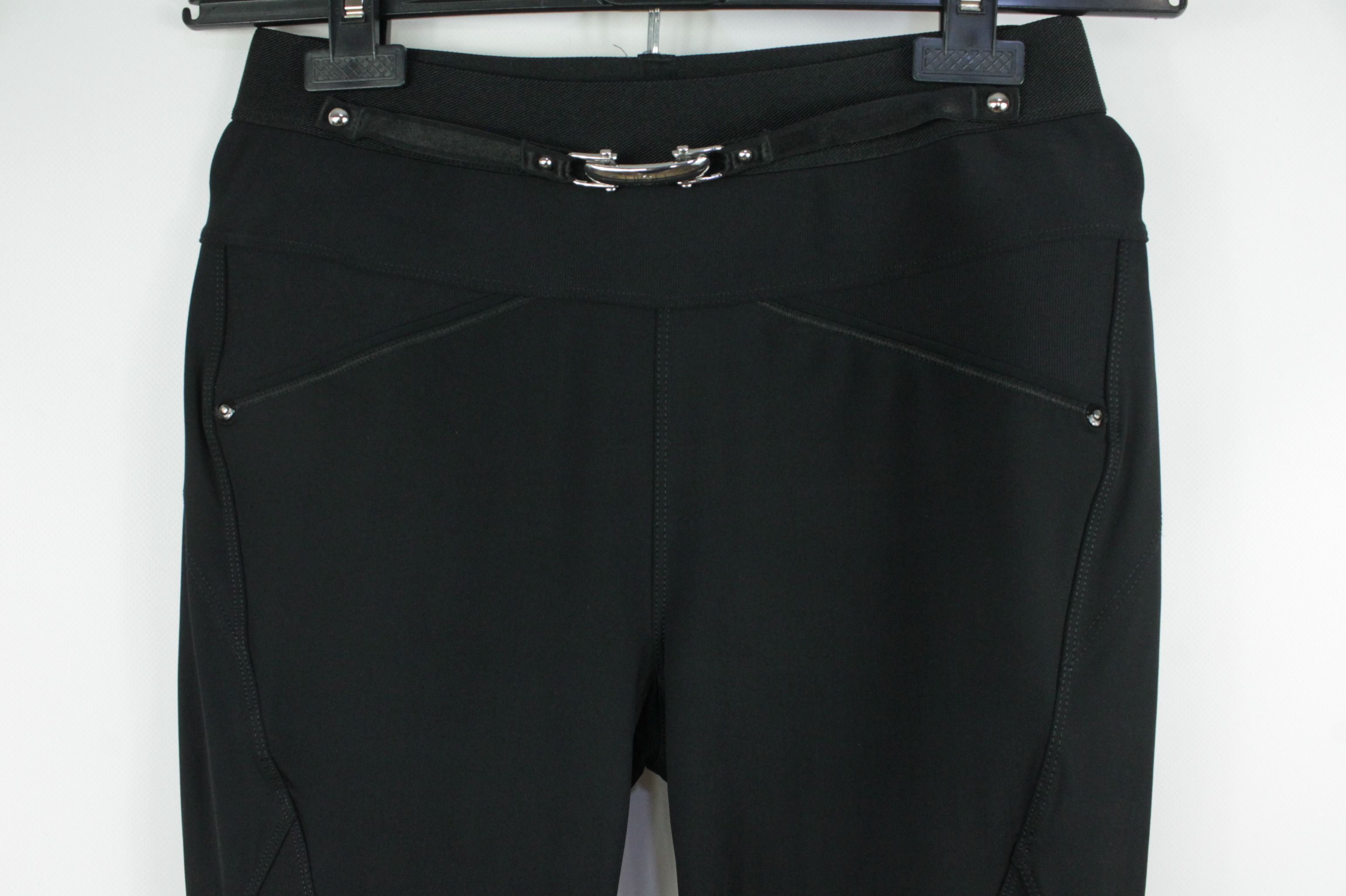 Designer HIGH Tech Everyday Couture Hi-Lay-Out Black Nylon Leggings Size 28" / US 6 / IT 42 - 2 Thumbnail