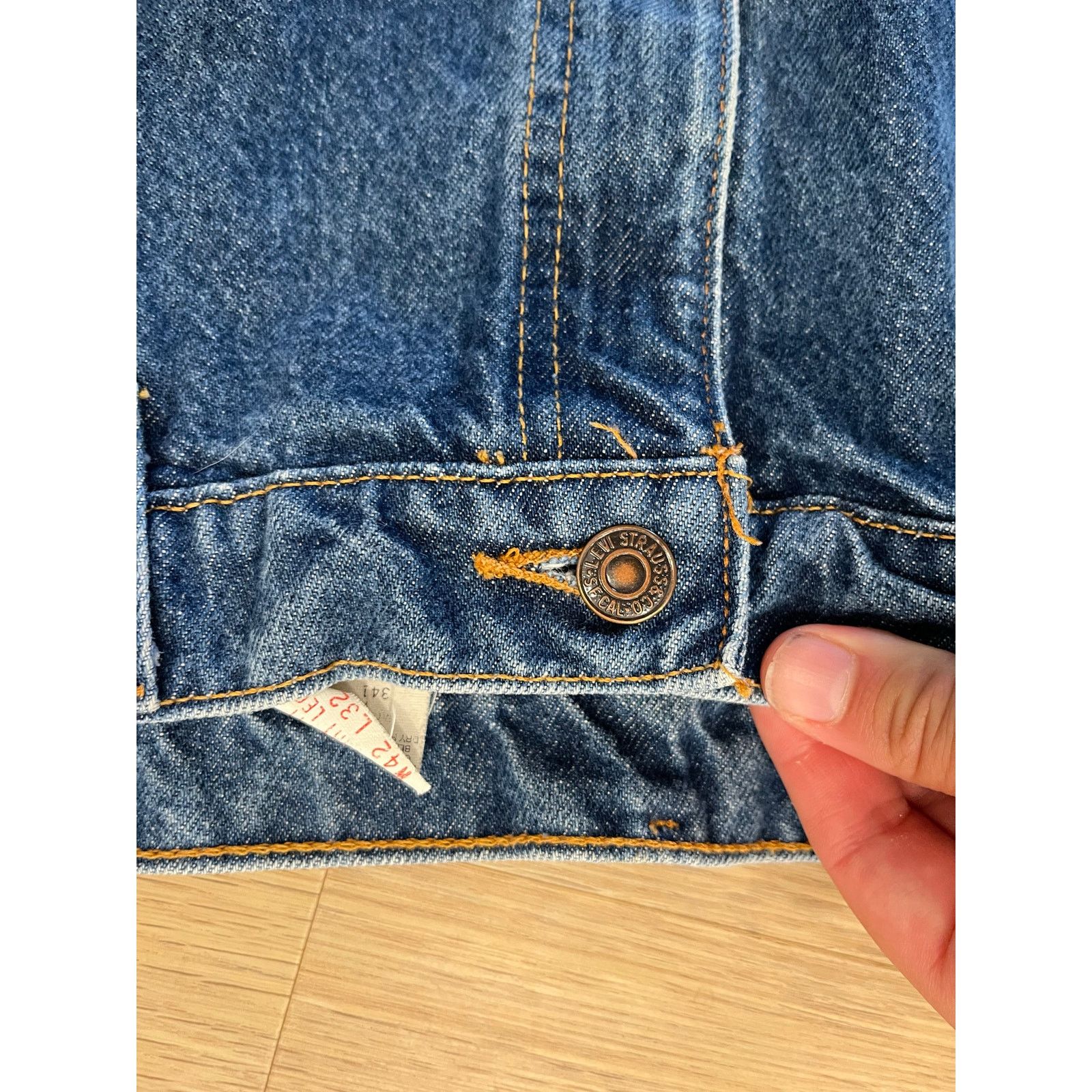 Levi's VTG 505 Levis Jeans Mens 42x32 Blue Straight Size US 42 / EU 58 - 4 Thumbnail