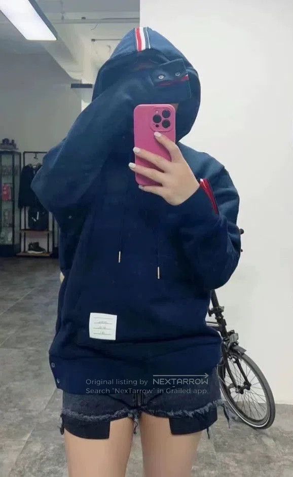 Thom Browne THOM BROWNE Striped Back Hoodie. Size US L / EU 52-54 / 3 - 4 Thumbnail
