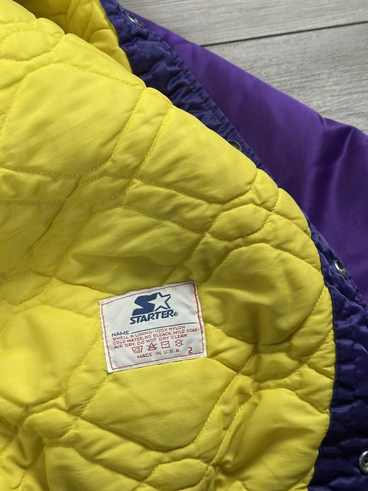 NFL Vintage 80’s Minnesota Vikings Starter Bomber Jacket Size US XL / EU 56 / 4 - 6 Thumbnail
