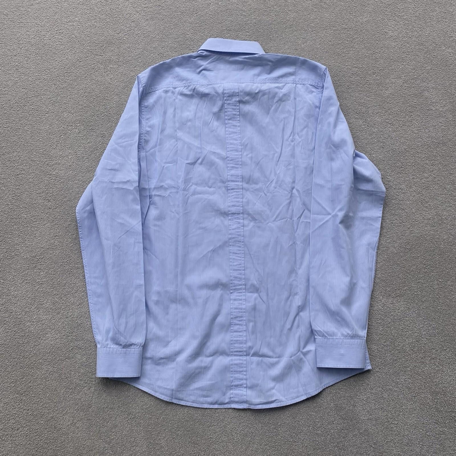 Gucci Gucci Embroidered Logo Pinstripe Button Up Shirt 40/15.75 Size US M / EU 48-50 / 2 - 5 Thumbnail