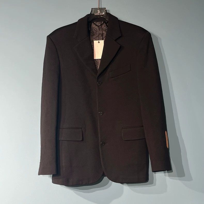Louis Vuitton Louis Vuitton Black Suit Jacket with Logo Print - dmc Size US L / EU 52-54 / 3 - 1 Thumbnail