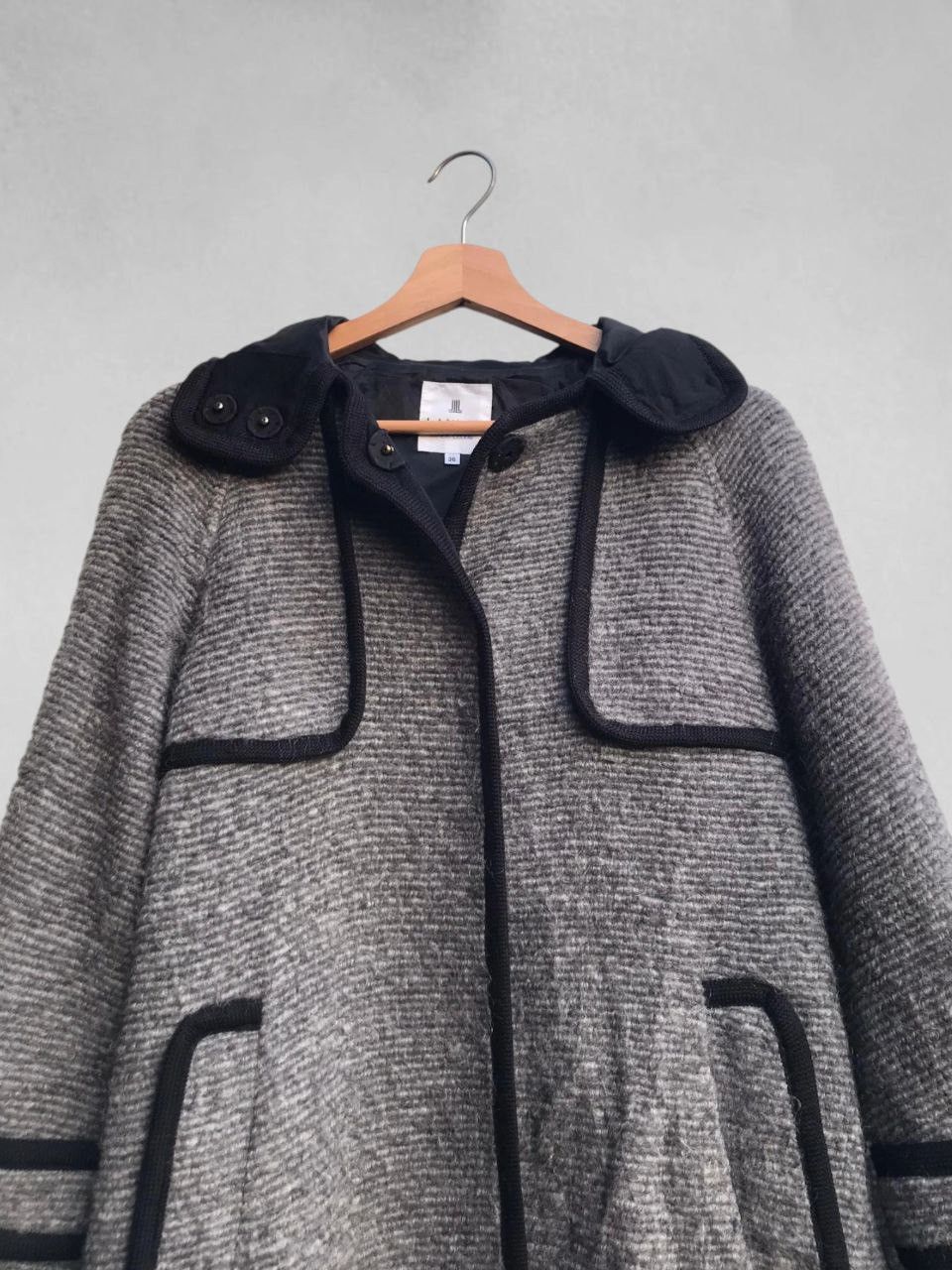 Lanvin Lanvin en Bleu Mohair Coat Size XS / US 0-2 / IT 36-38 - 7 Thumbnail