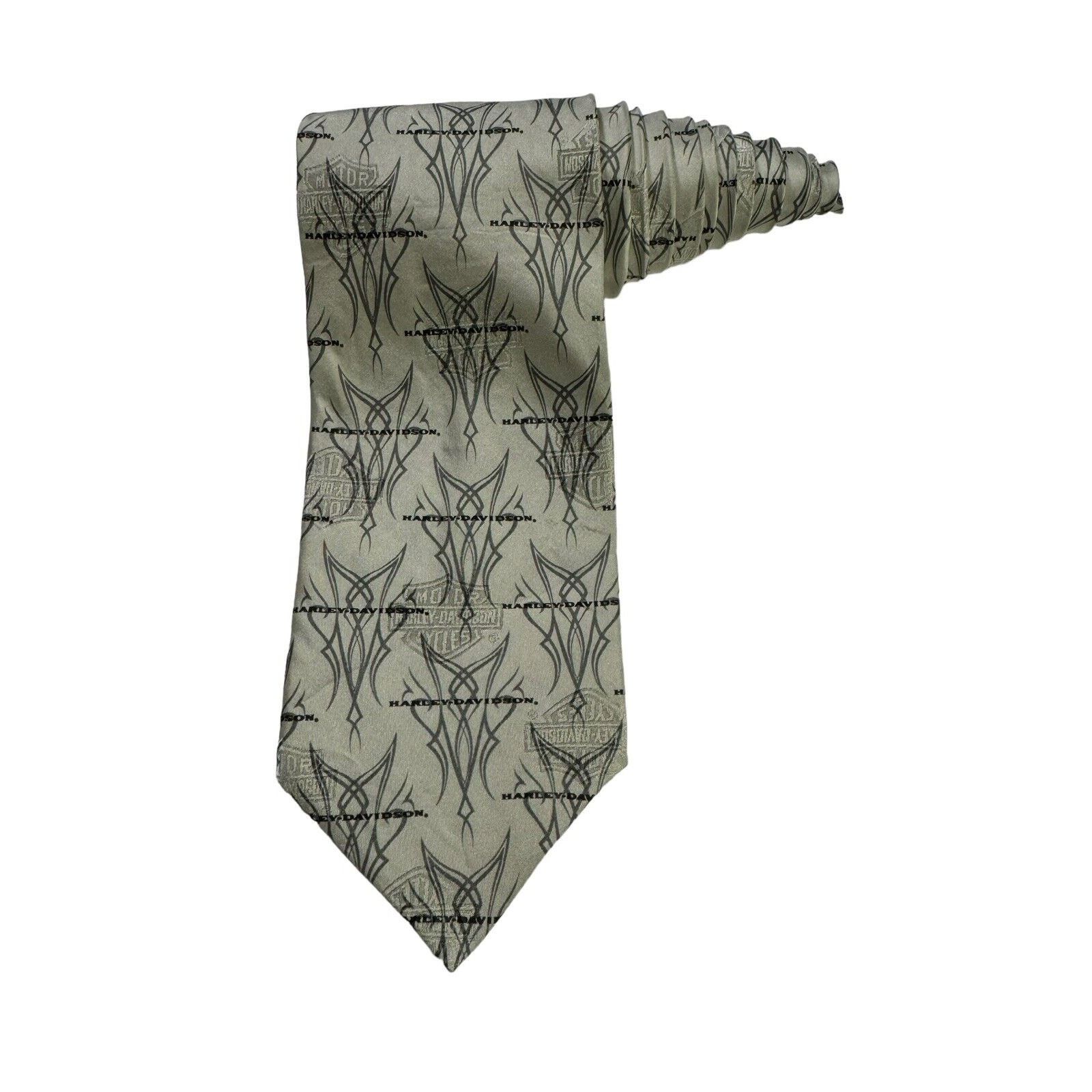 Ralph Marlin Ralph Marlin Harley Davidson Tattoo Vintage 1999 Necktie Size ONE SIZE - 1 Thumbnail