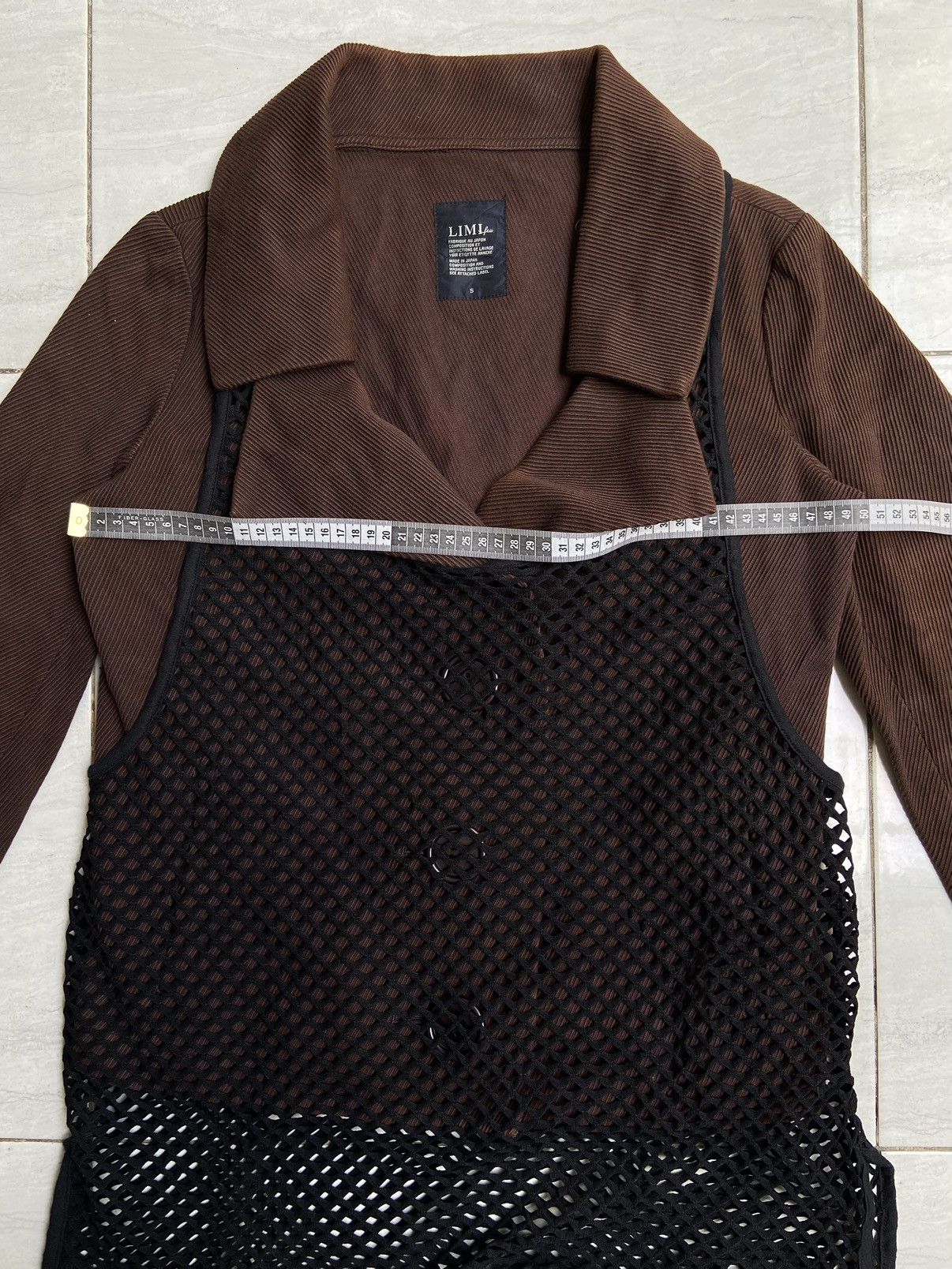 Yohji Yamamoto LIMI FEU Brown Blazer Vest Size US S / EU 44-46 / 1 - 8 Thumbnail