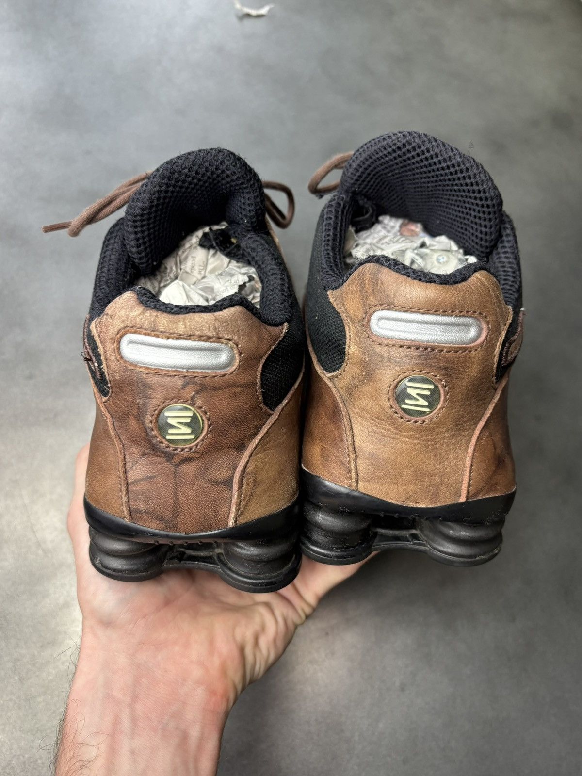 Nike × Vintage 2006 Nike Shox NZ Leather 309433-201 2000s Vintage EU Mens Size US 11 / EU 44 - 8 Thumbnail