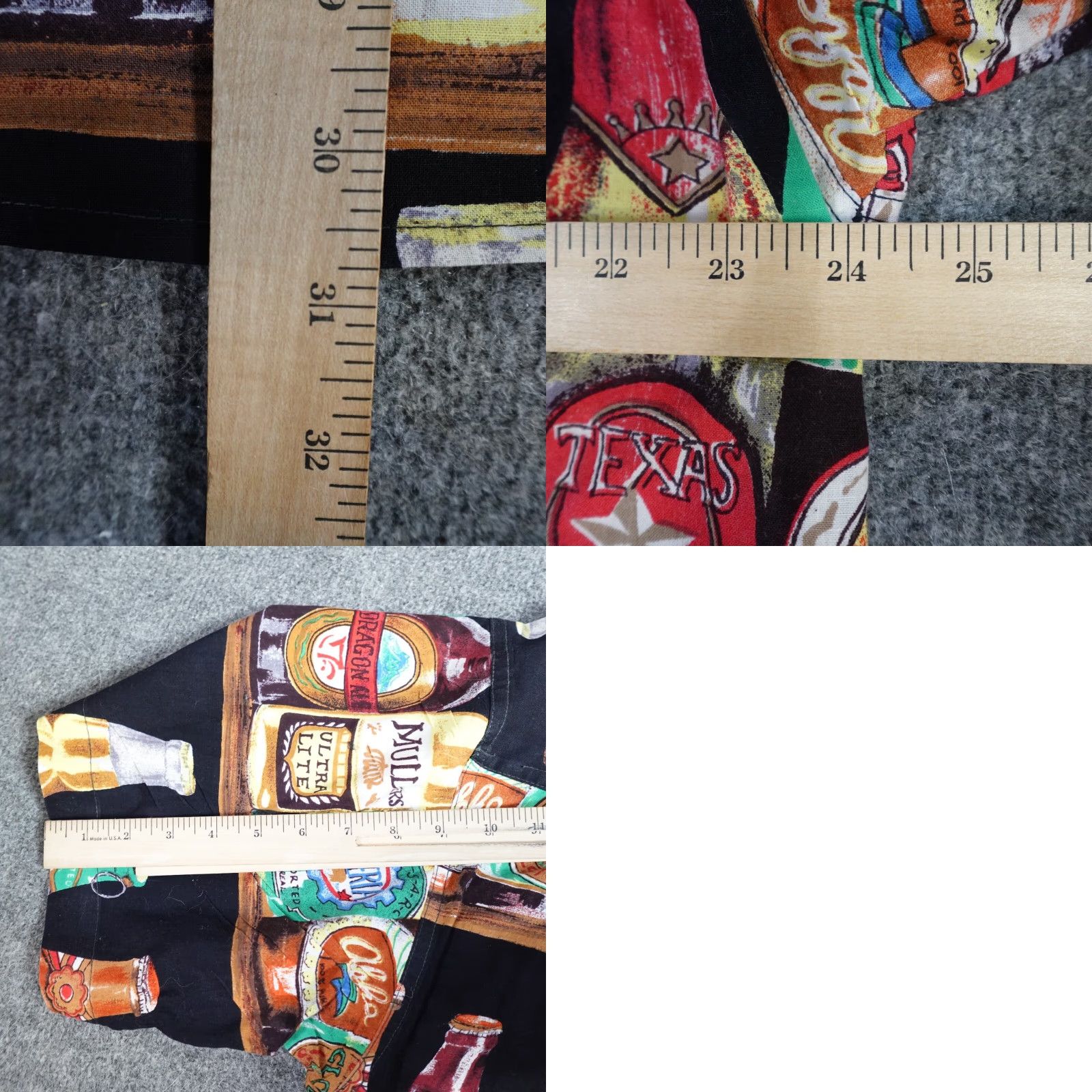 Vintage VINTAGE Sergio Valente Hawaiian Shirt XL Black Beer Bottles Cotton All Over Geometric Button-Up Short Sleeve Men Men XL Black Hawaiian Vintage Santos Size US XL / EU 56 / 4 - 8 Thumbnail