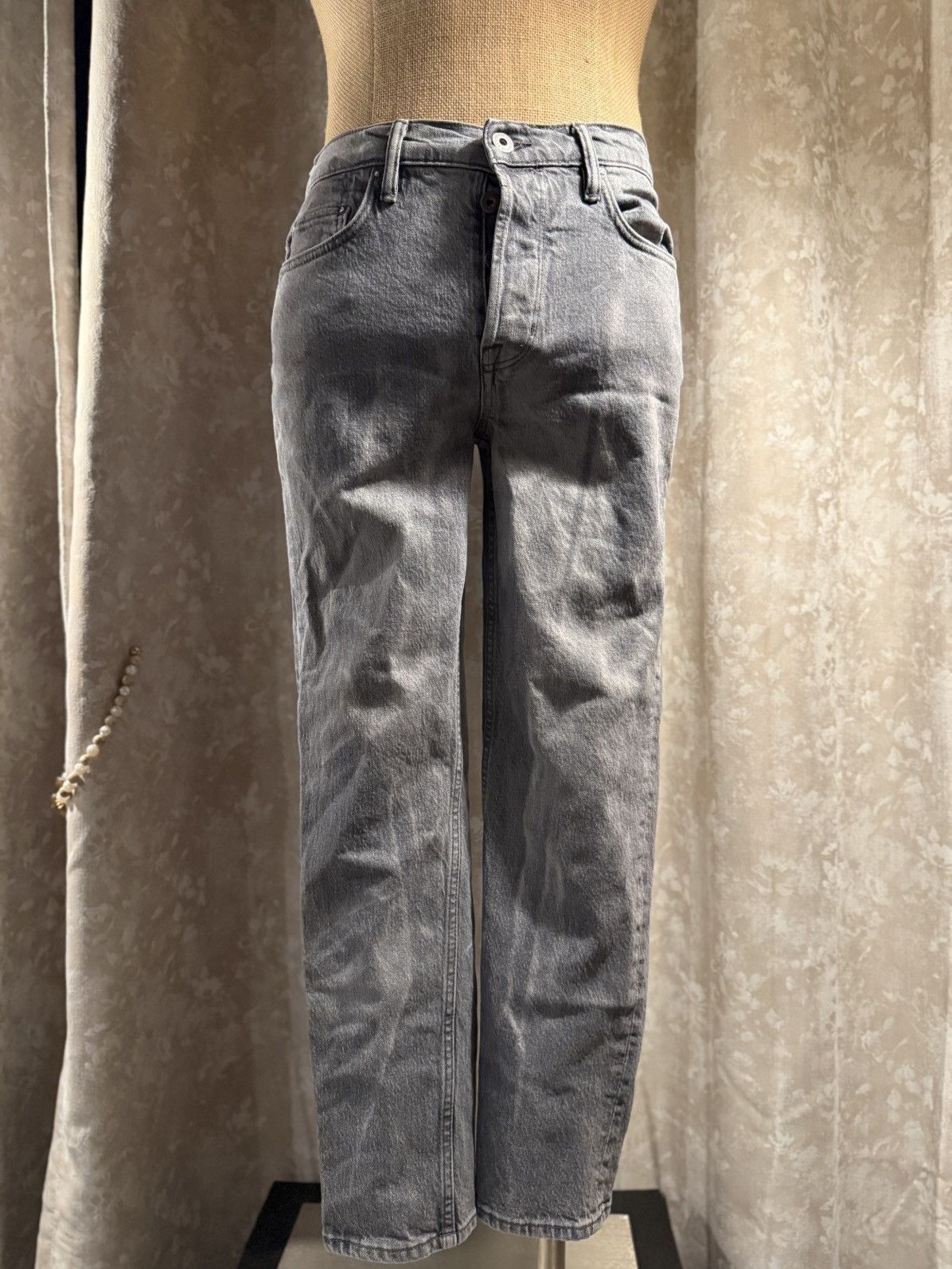 Allsaints AllSaints Dean Jeans - W30 | Faded Grey Straight Leg Denim Size US 30 / EU 46 - 2 Thumbnail