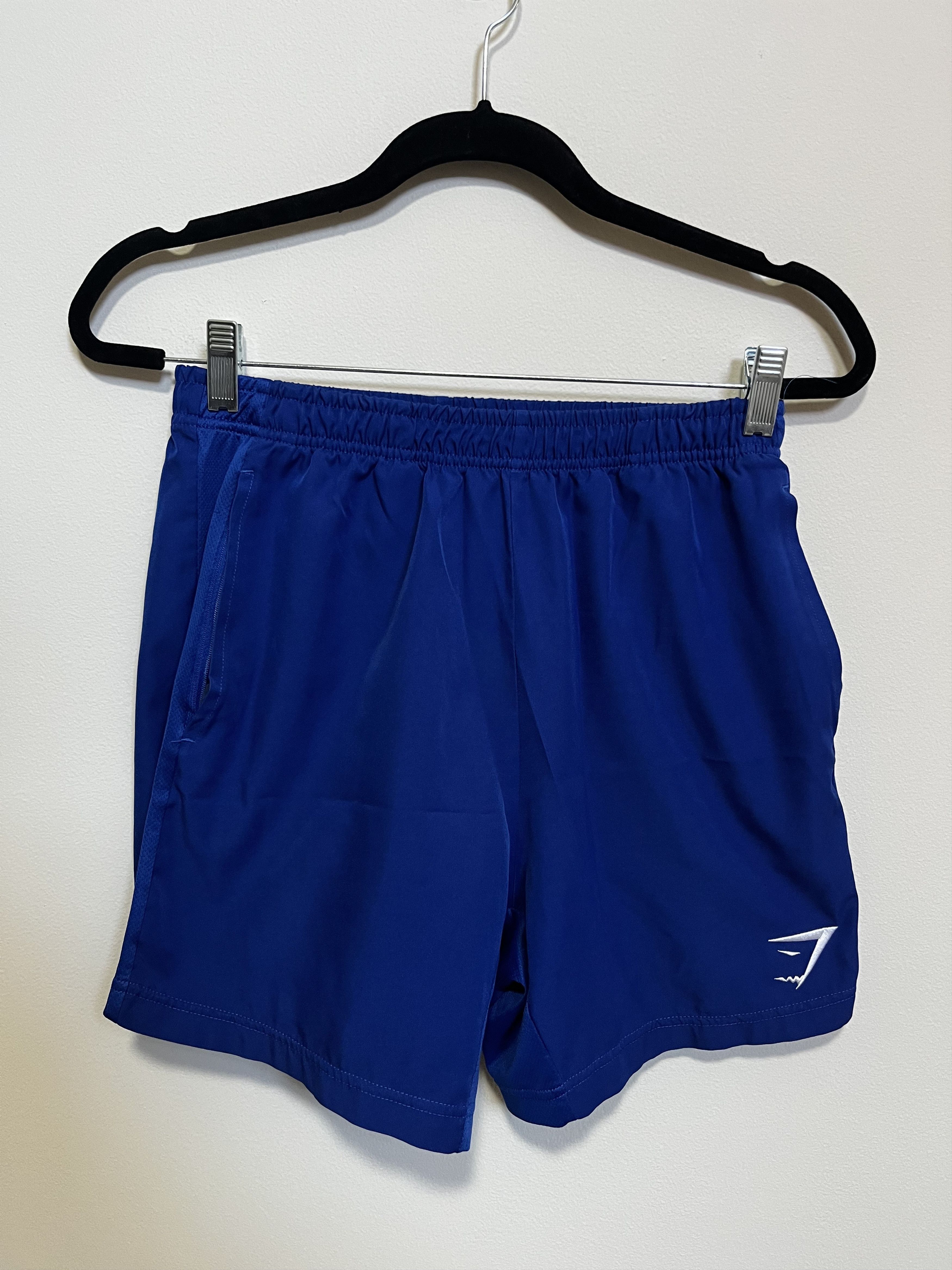 Gymshark Gymshark Training Woven Shorts Blue (Size M) Zipper Pockets Size US 32 / EU 48 - 1 Thumbnail