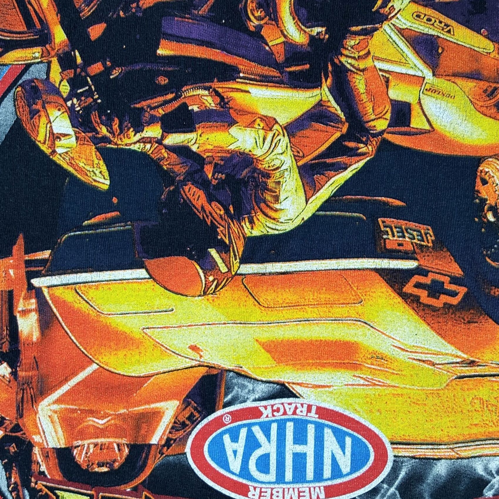 Fruit Of The Loom VINTAGE NHRA Auto T Shirt Muscle Power Car Motorcycle Men's 3XL Black Retro Graphic Print T-Shirt Size US XXL / EU 58 / 5 - 5 Thumbnail