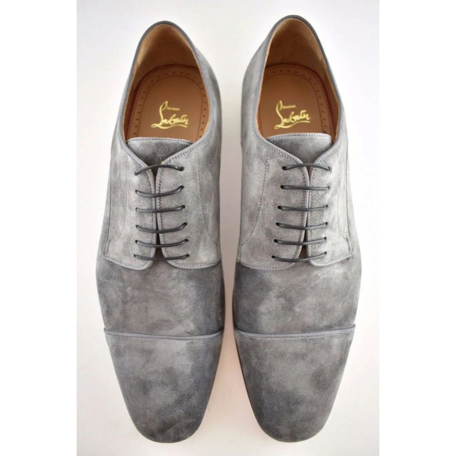 Christian Louboutin Christian Louboutin Grey Suede Lace Dress Loafer 39 6 Size US 6 / EU 39 - 8 Thumbnail