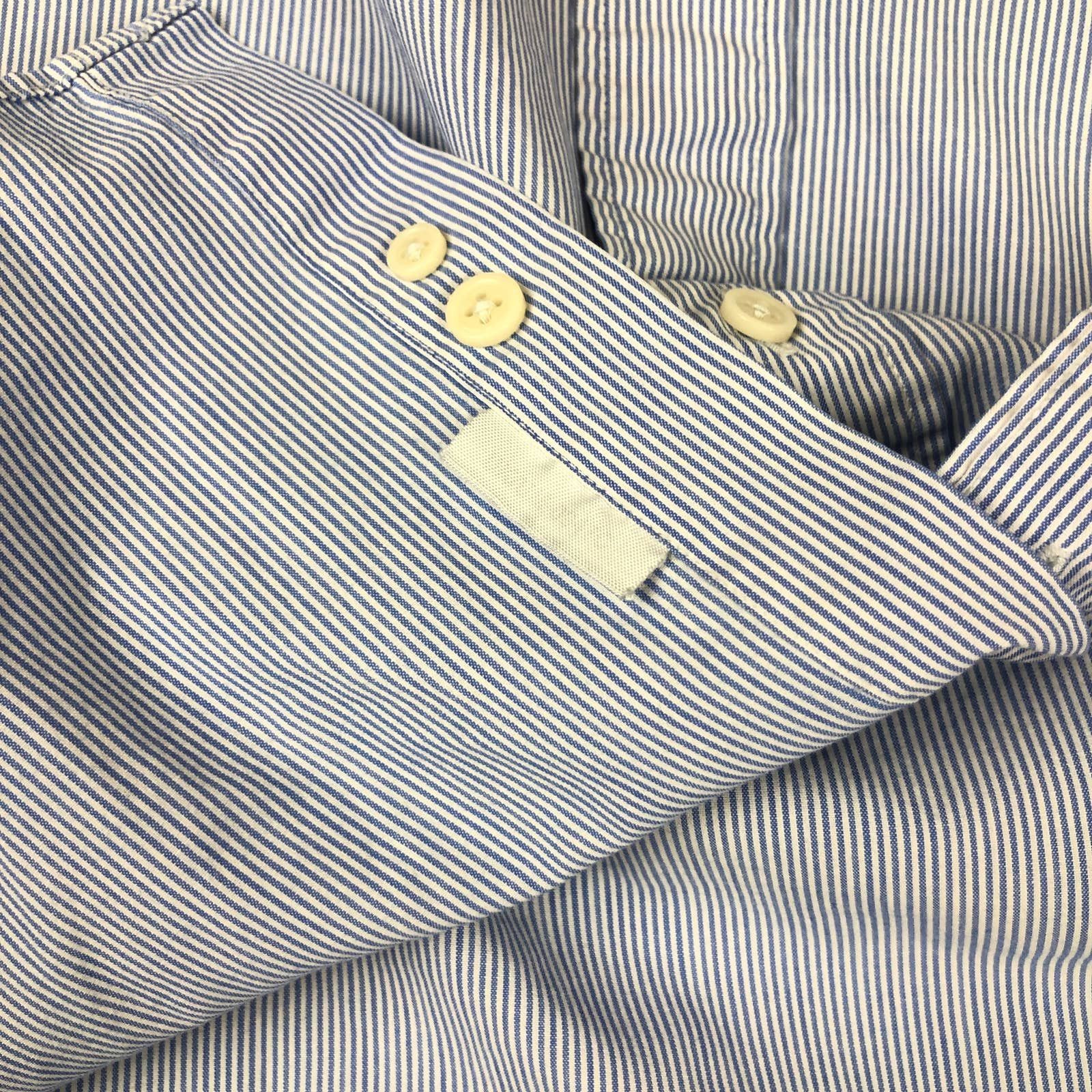 Yves Saint Laurent Yves Saint Laurent YSL Logo Striped Shirt Size US XL / EU 56 / 4 - 6 Thumbnail