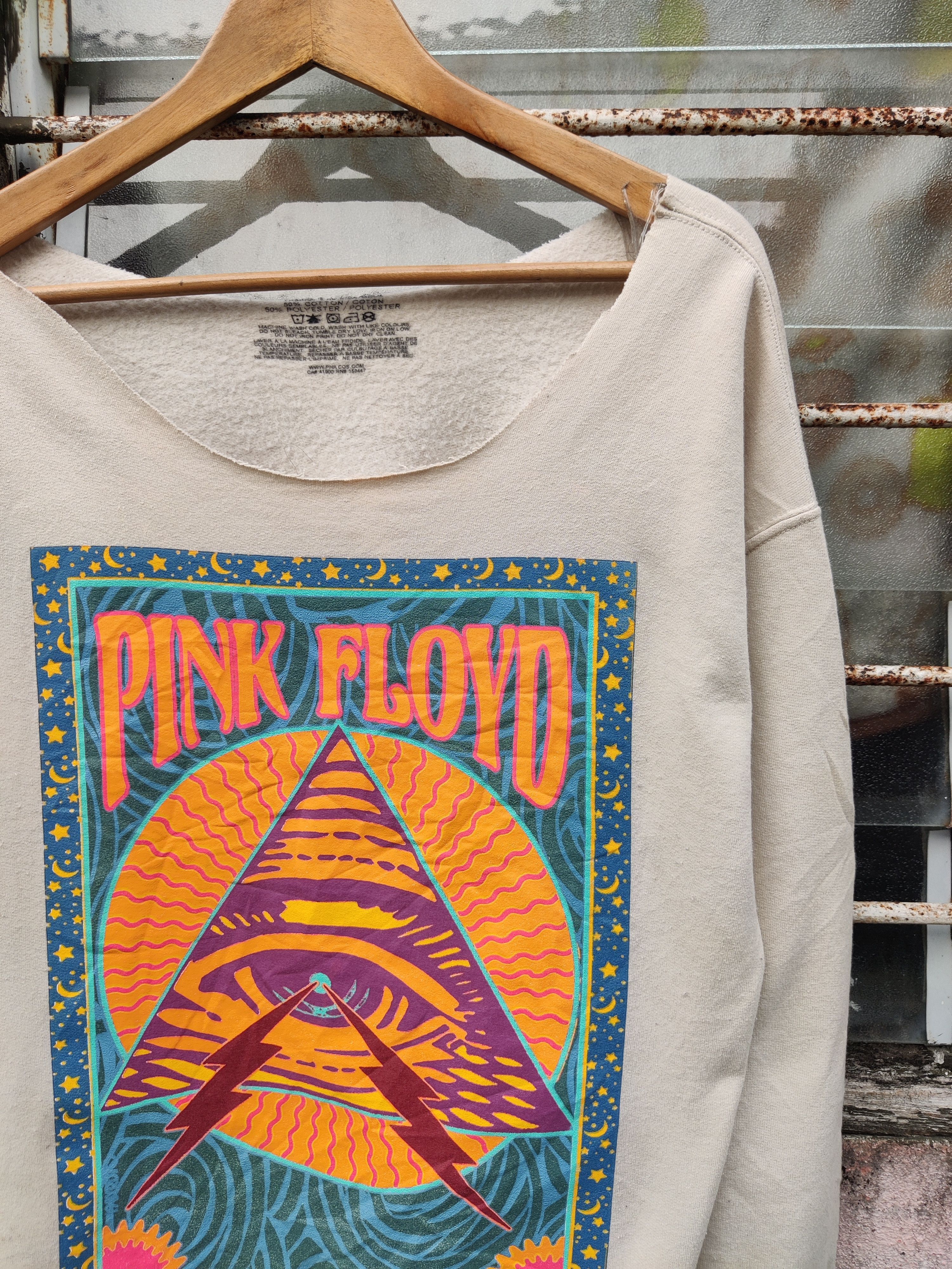 Band Tees Pink Floyd Rock Chop Off Neck Sweatshirt Size US L / EU 52-54 / 3 - 3 Thumbnail