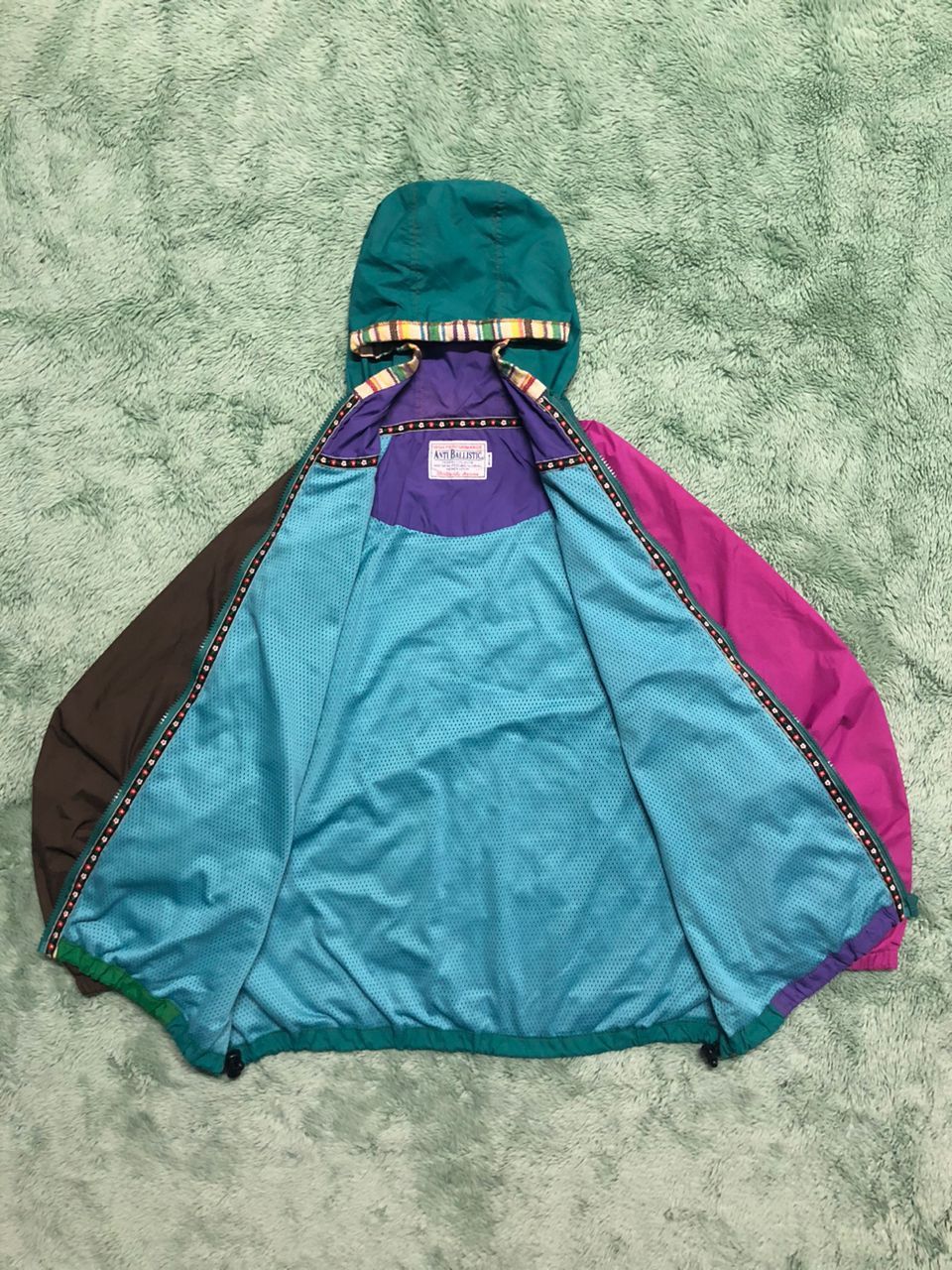 Japanese Brand JAPANESE BRAND ANTIBALISTIC MULTICOLOR LIGHT JACKET HOODIE Size US M / EU 48-50 / 2 - 3 Thumbnail