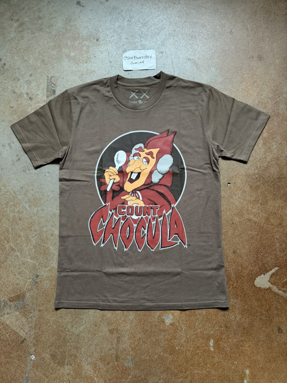 image of Kaws X Monsters Count Chocula Tee Walnut Small in Brown, Men's