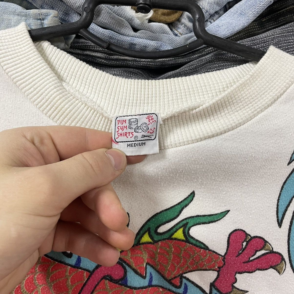 Vintage Vintage 80s Tattoo Dragon Graphic Sweatshirt Asian Streetwea Size US M / EU 48-50 / 2 - 5 Thumbnail
