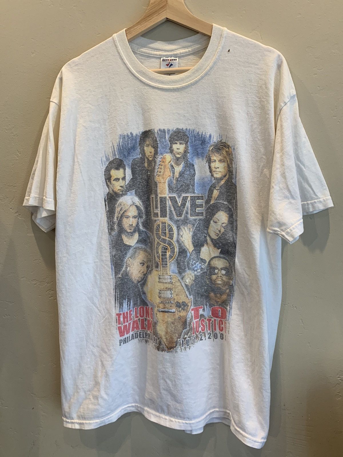 Band Tees × Vintage *RARE* Vintage LIVE 8 2005 Global Concert Band Tour T-Shirt Size US XL / EU 56 / 4 - 1 Thumbnail