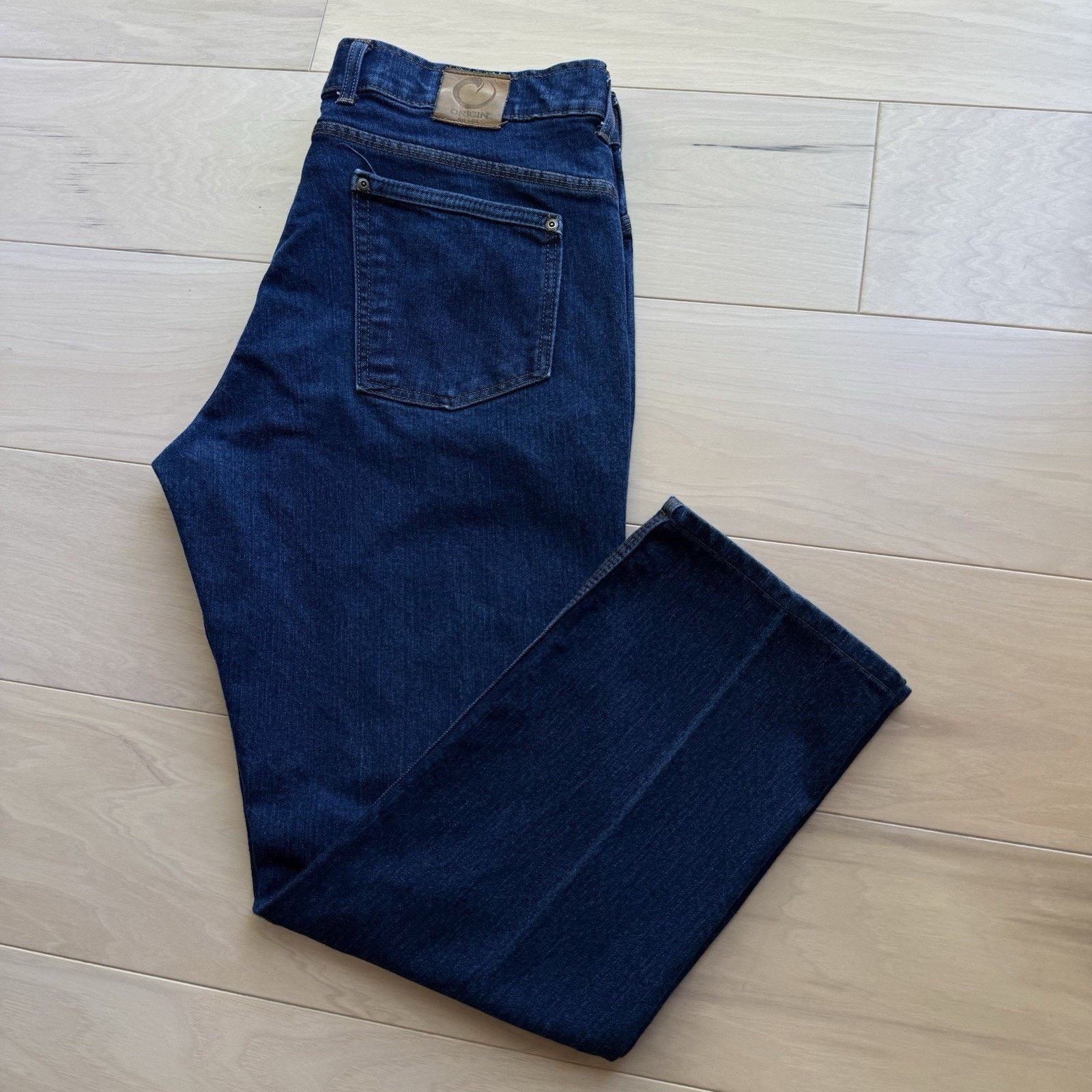 Original Chuck Origin Delta Flex Jeans Blue Straight Leg Dark Wash Relaxed Size US 38 / EU 54 - 9 Thumbnail
