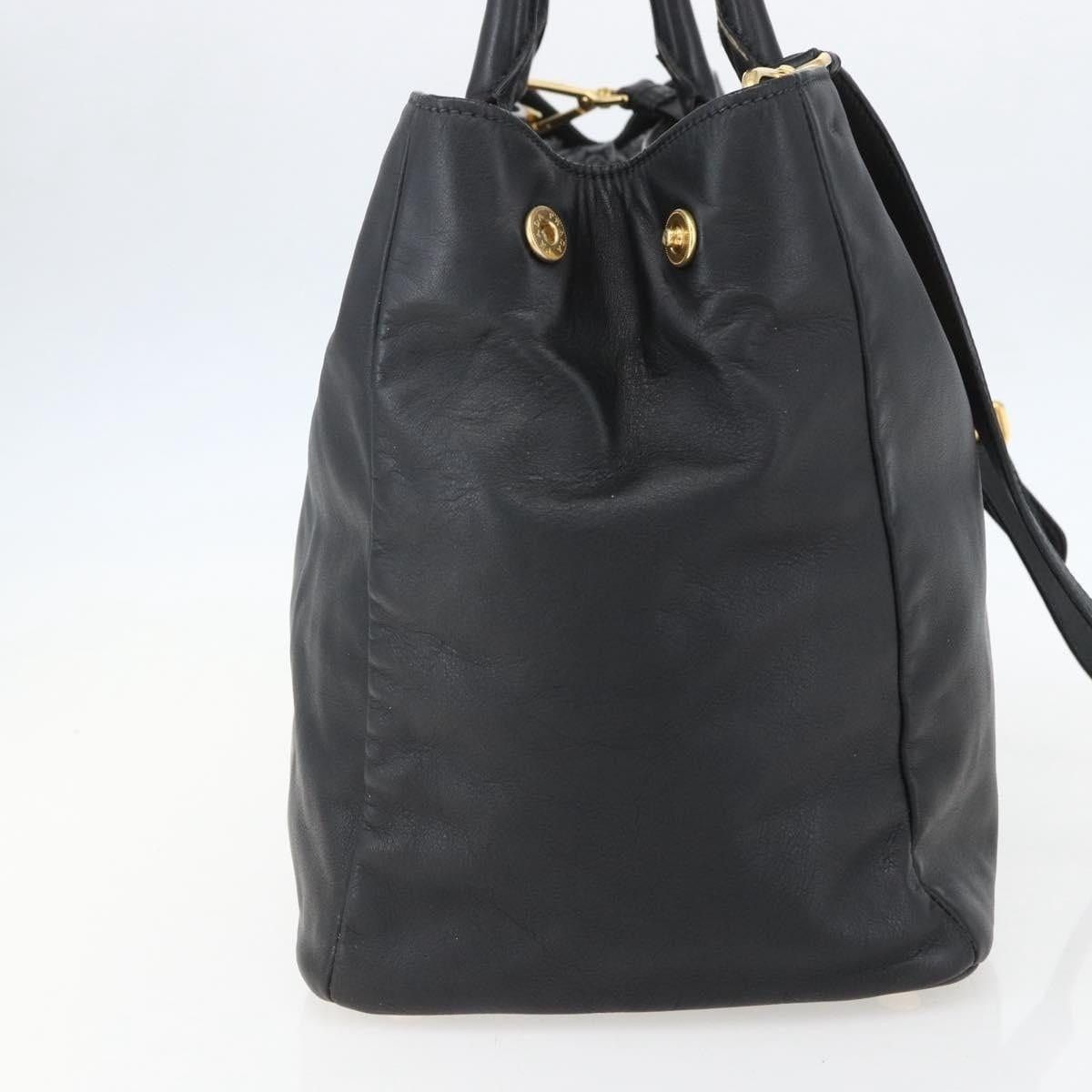 Prada Prada Leather Handbag Black Size ONE SIZE - 4 Thumbnail