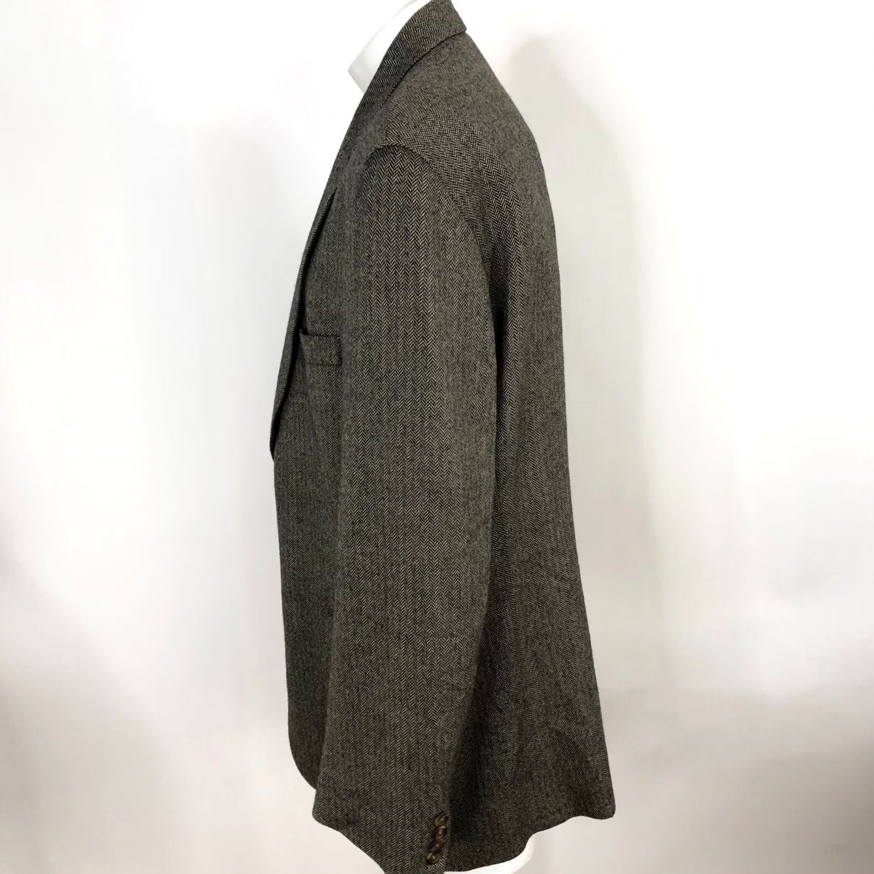 Ralph Lauren Ralph Lauren Polo University 44T Wool Herringbone Sport Coat Jacket Notch Lapel Single-Breasted 2-Button Dress Coat Mens DIV Size US XXL / EU 58 / 5 - 4 Thumbnail
